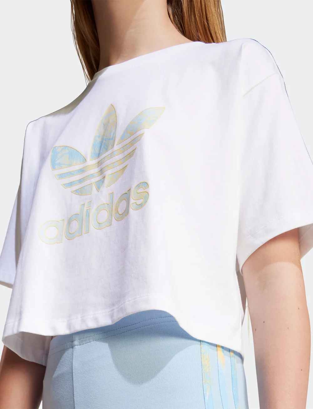 adidas Originals - LOOSE CR TEE - crop-tops - white - 3