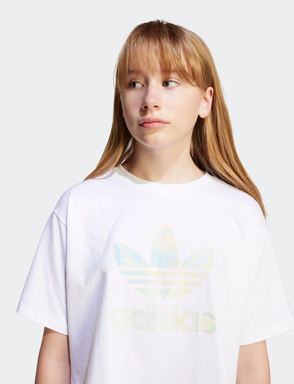 adidas Originals - LOOSE CR TEE - crop-tops - white - 4