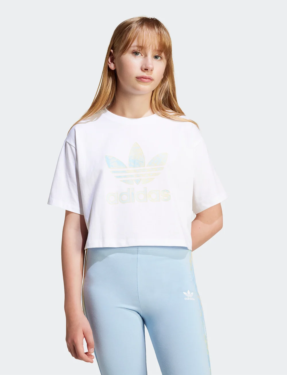 adidas Originals - LOOSE CR TEE - crop-tops - white - 5