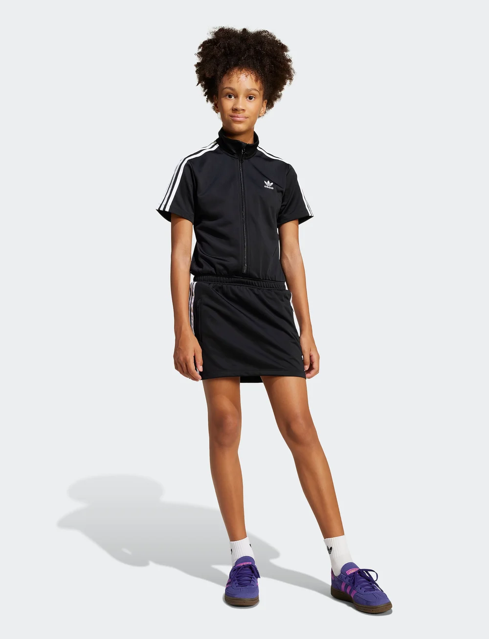 adidas Originals - FIREBIRD DRESS - kortärmade vardagsklänningar - black - 0