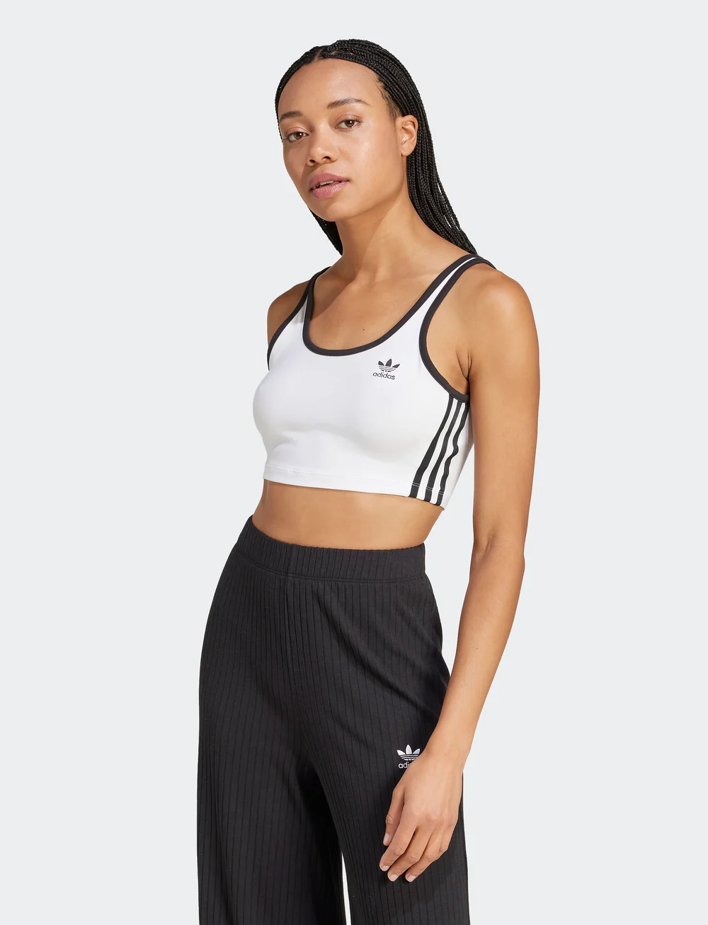 adidas Originals - 3S BRA TOP - sports-bh'er - white/black - 4