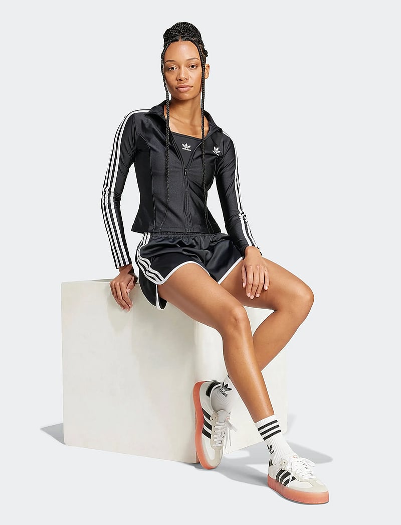 adidas Originals - 3S SLIM TT - Överdelar - black - 4