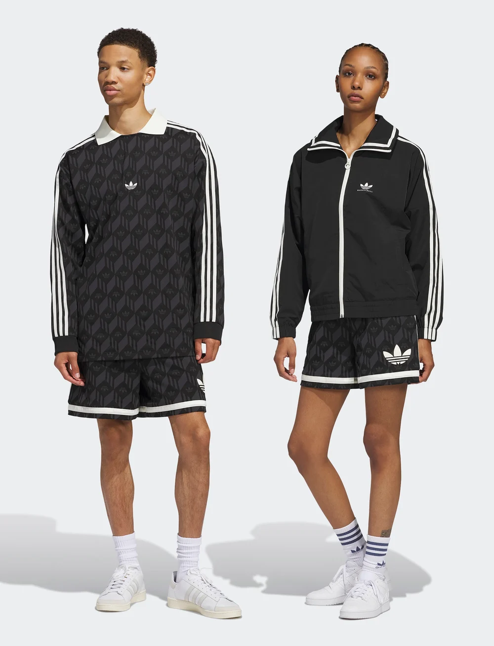 adidas Originals - Jacquared Short - freizeit shorts - black - 0
