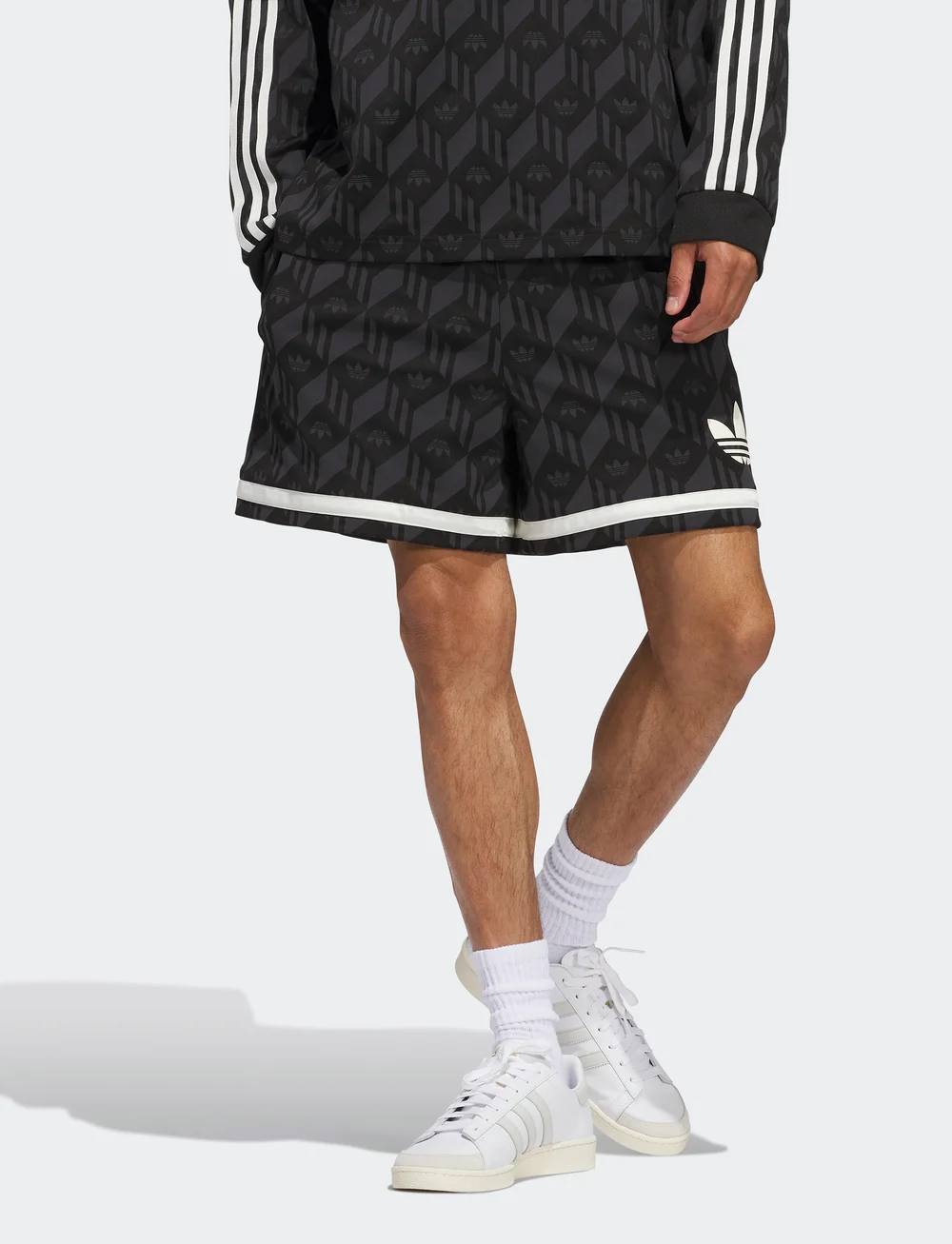 adidas Originals - Jacquared Short - freizeit shorts - black - 4