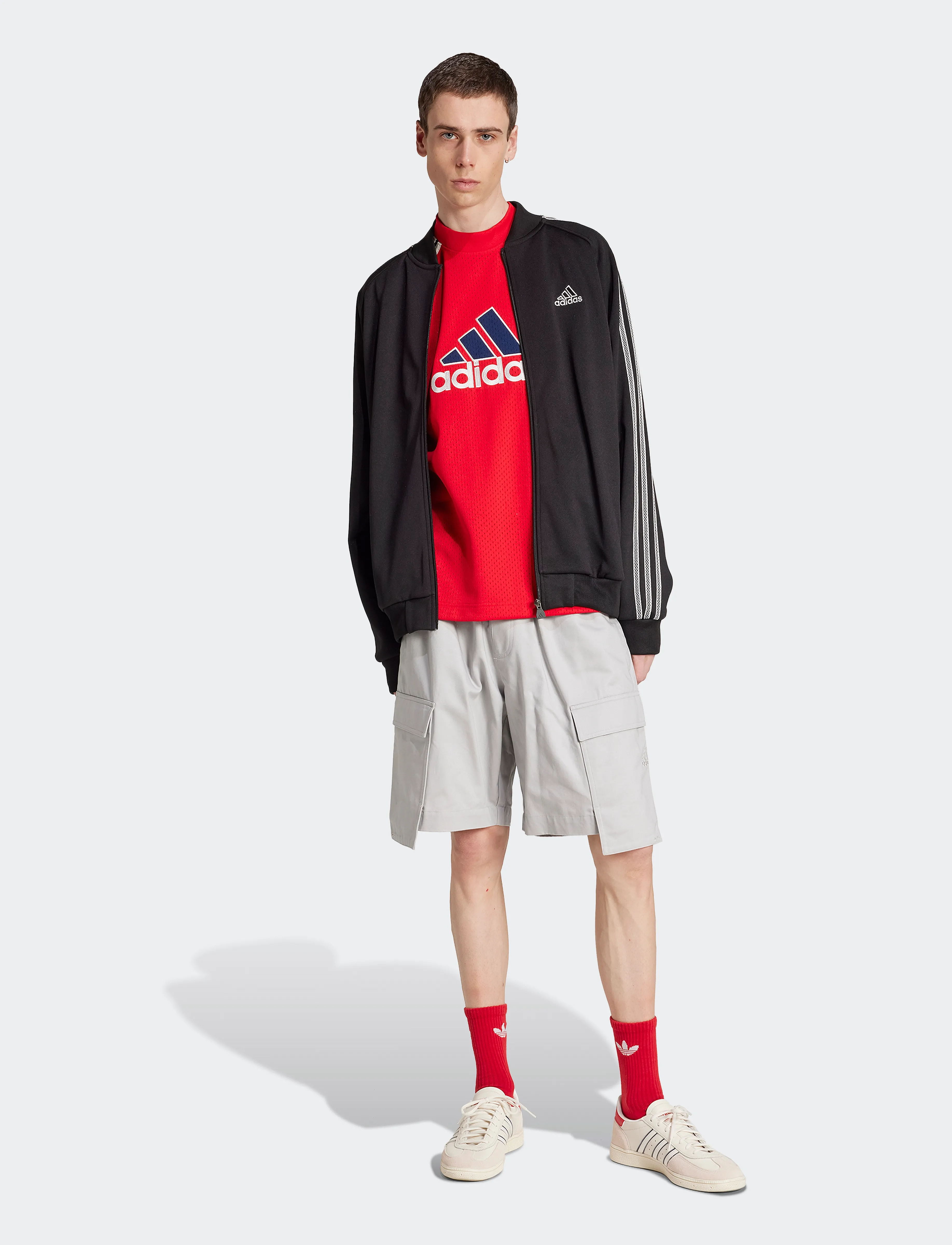 adidas Originals WARM-UP TOP - T-skjorter - BETSCA / red
