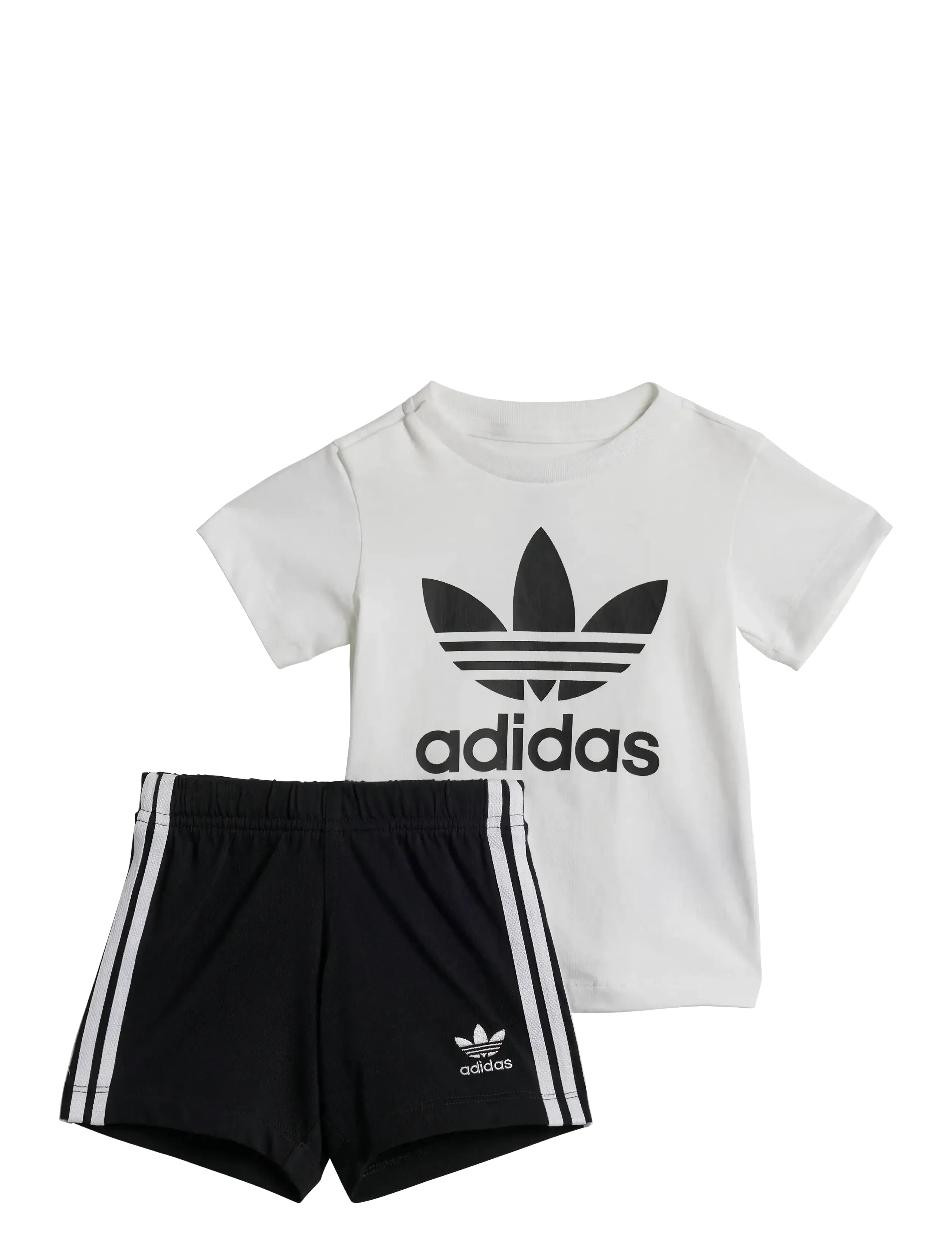 adidas Originals SHORT TEE SET - Sæt - BLACK/WHITE / white