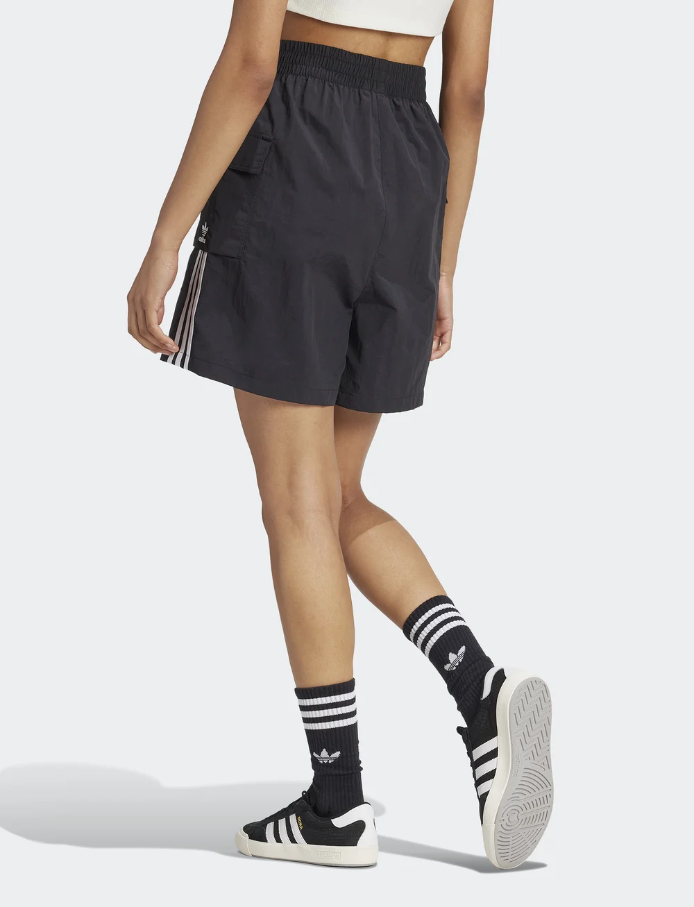 adidas Originals - 3S CARGO SHORTS - afslappede shorts - black - 5