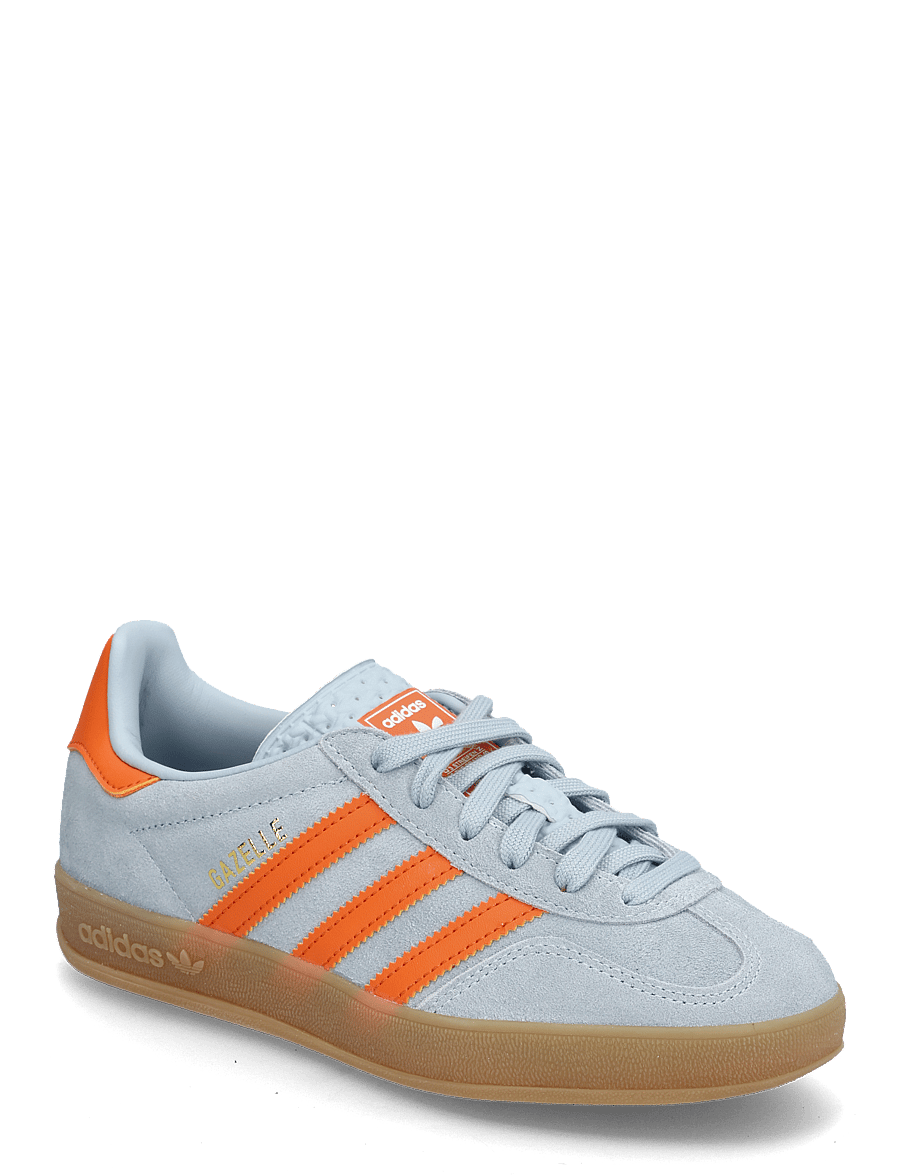 adidas Originals - GAZELLE INDOOR - lave sneakers - wonblu/orange/ftwwht - 0