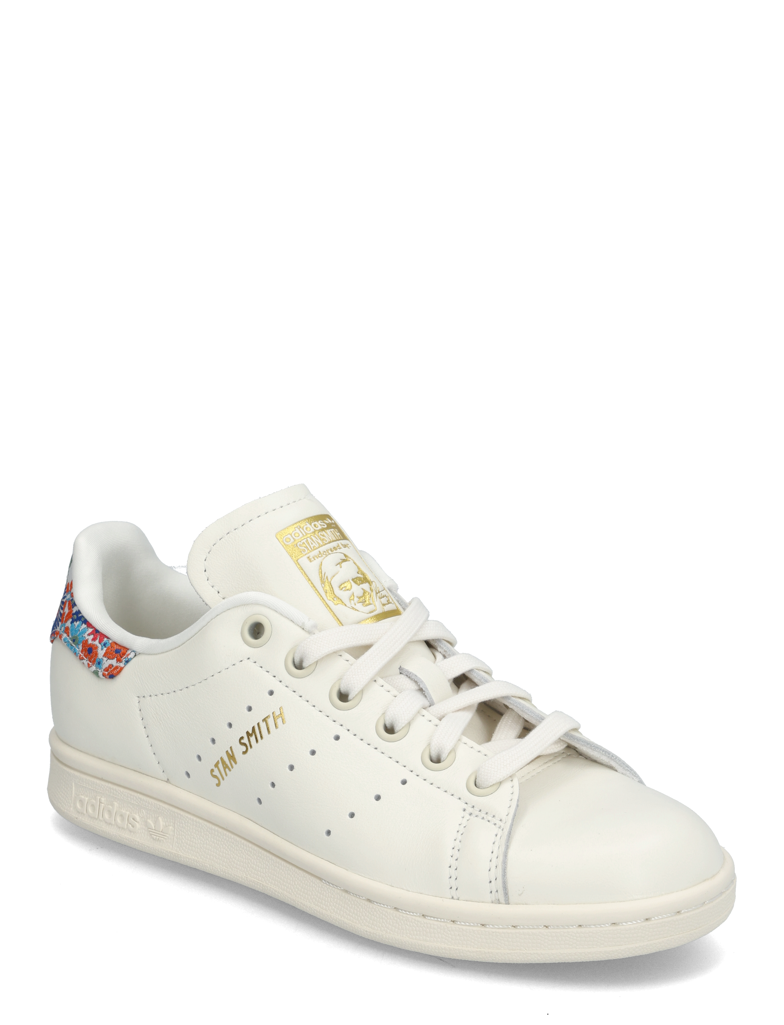 adidas Originals STAN SMITH W - Sko - OWHITE/GOLDMT/SUPCOL / white