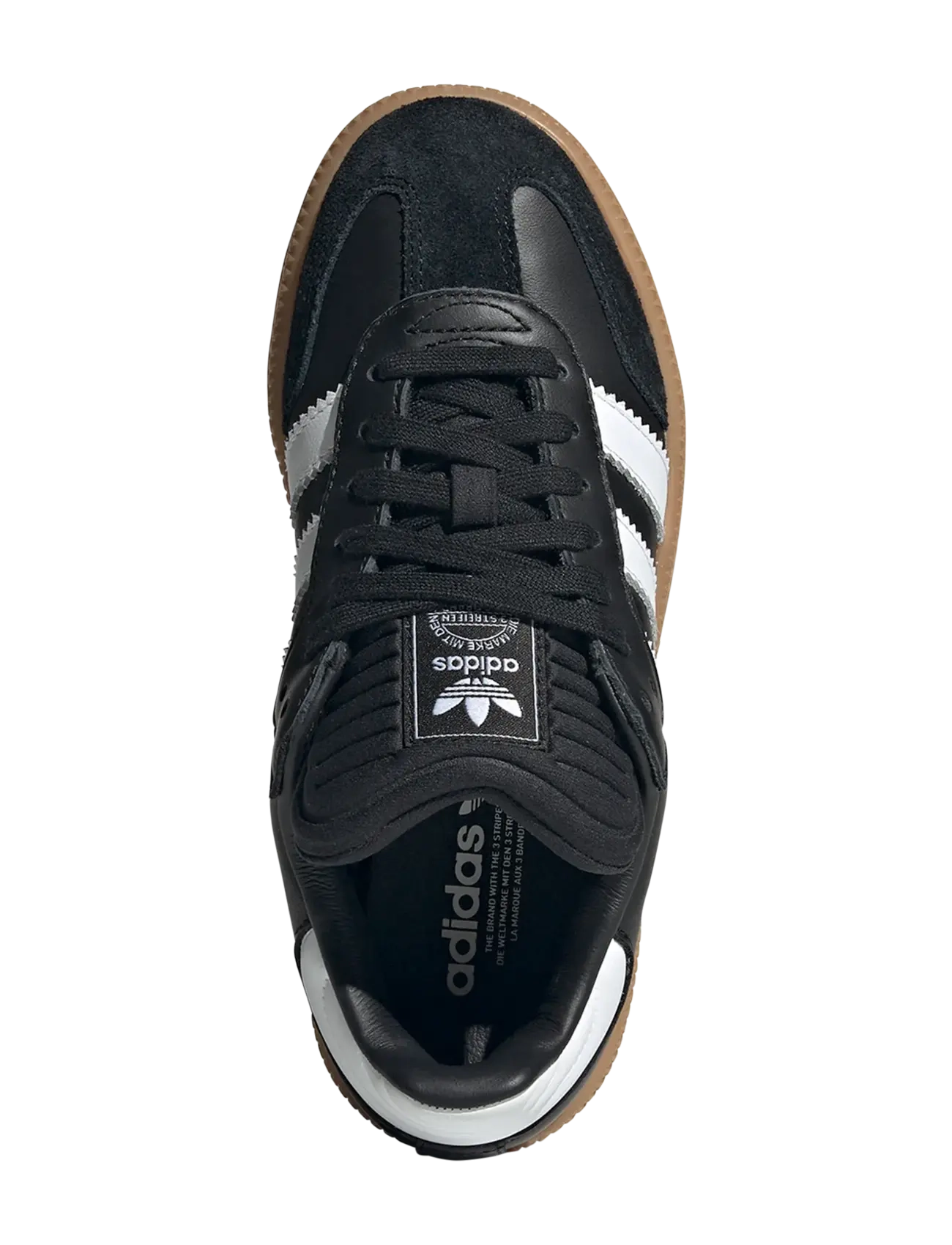 adidas Originals - SAMBA XLG J - lágir strigaskór - cblack/ftwwht/gum3 - 4