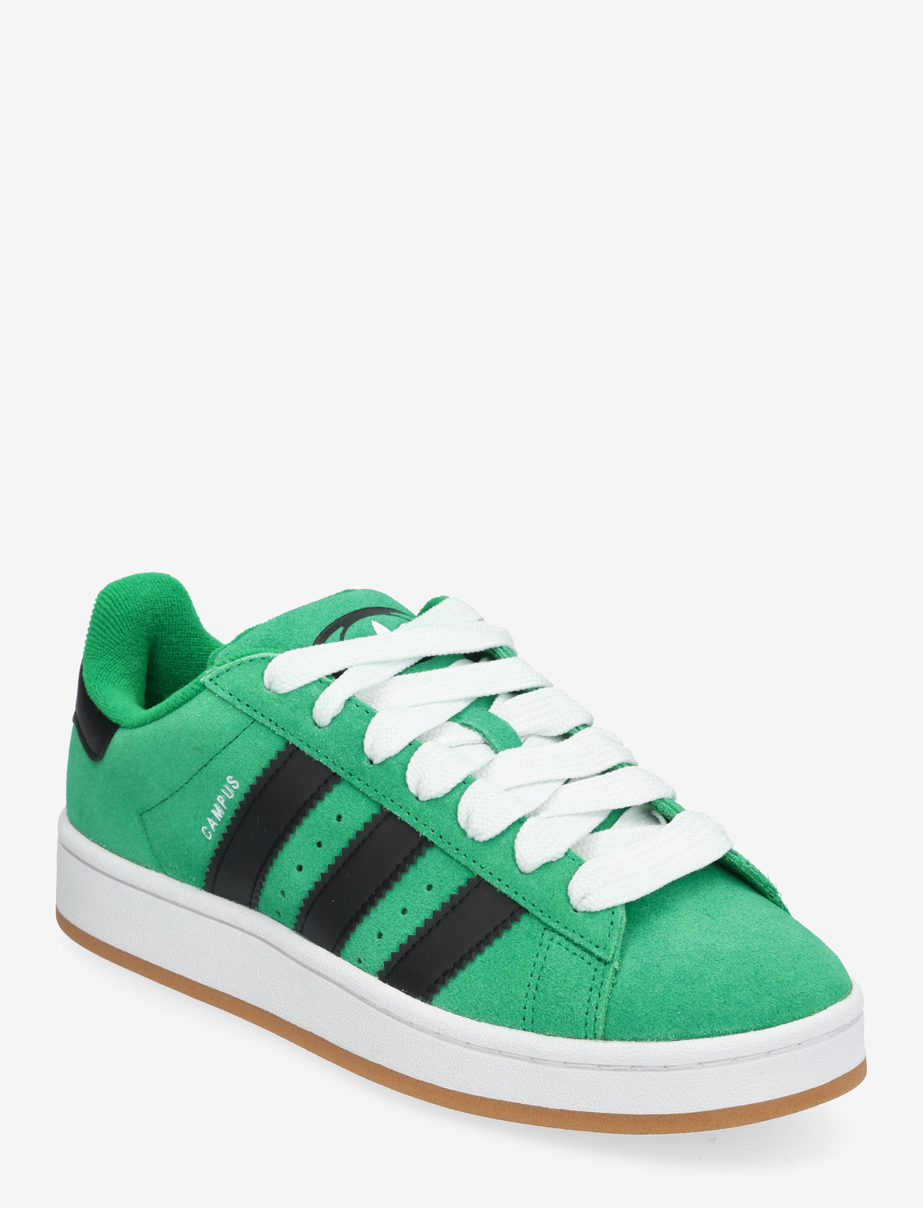 adidas Originals - CAMPUS 00s W - sporta apavi ar zemu augšdaļu - green/cblack/ftwwht - 0