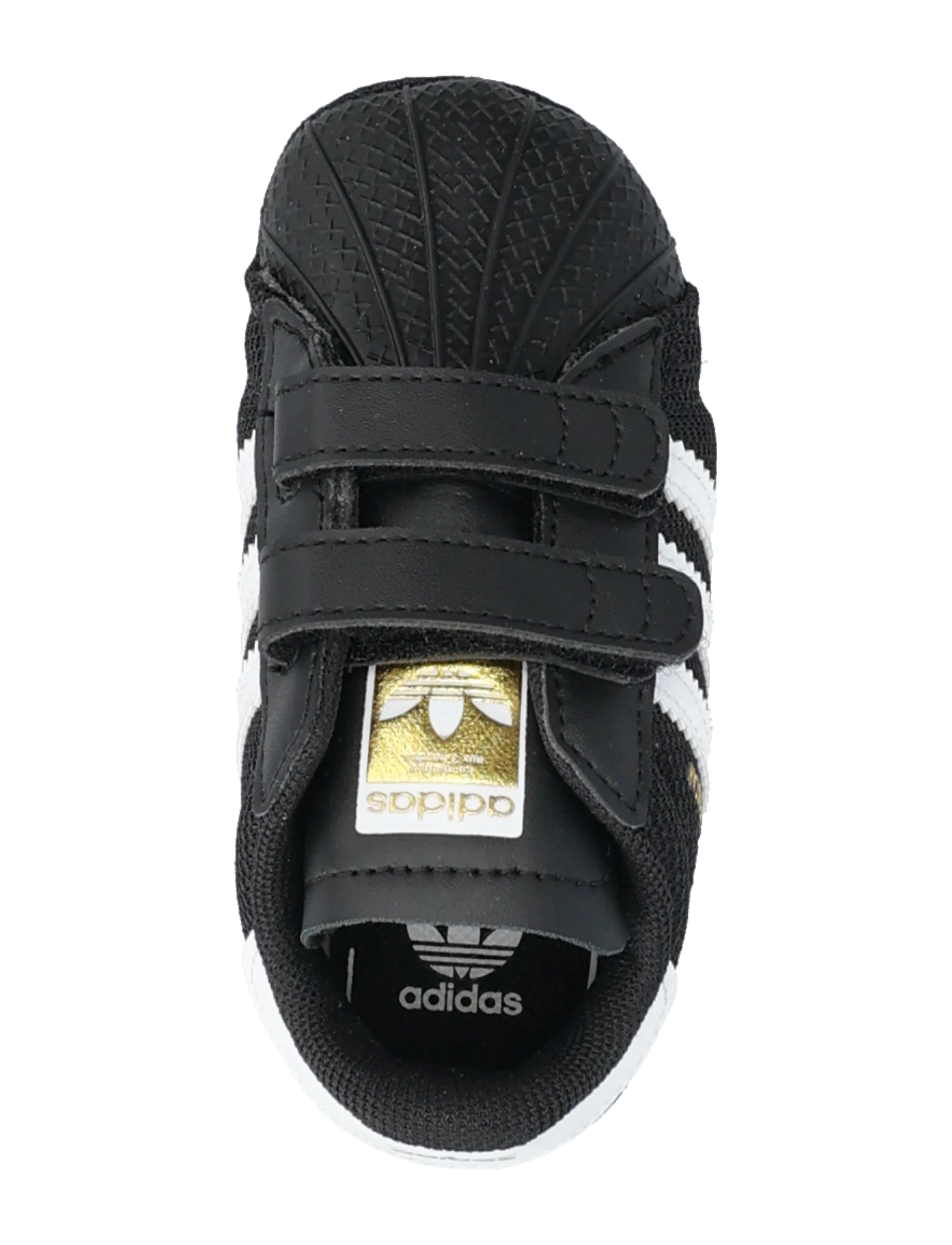 adidas Originals - SUPERSTAR CRIB - låga sneakers - cblack/ftwwht/goldmt - 3