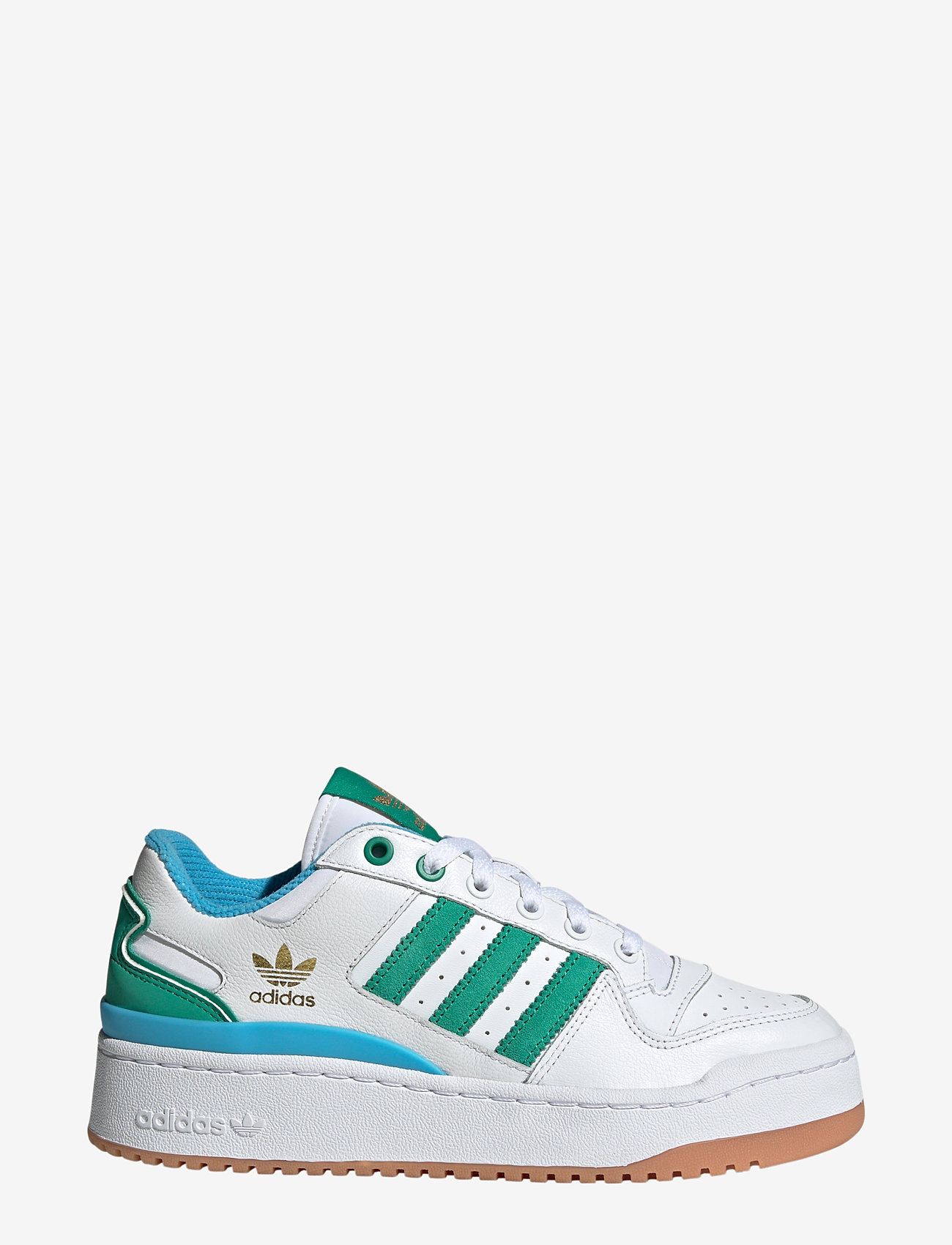 adidas Originals - FORUM BOLD STRIPES W - lave sneakers - ftwwht/cougrn/skyrus - 1