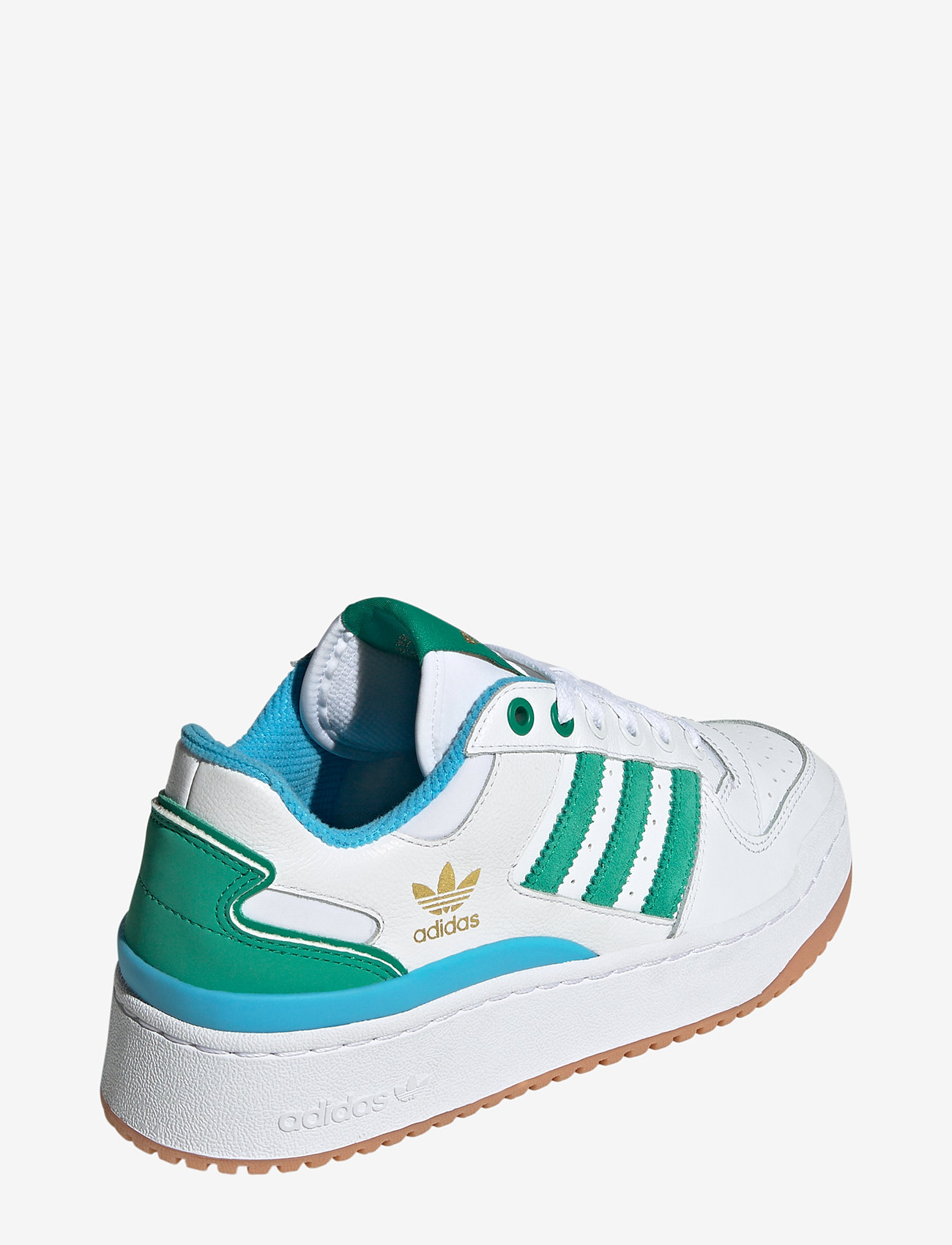 adidas Originals - FORUM BOLD STRIPES W - lave sneakers - ftwwht/cougrn/skyrus - 3