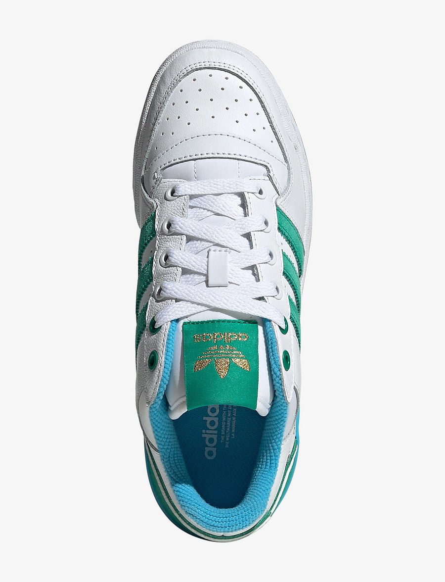 adidas Originals - FORUM BOLD STRIPES W - lave sneakers - ftwwht/cougrn/skyrus - 4