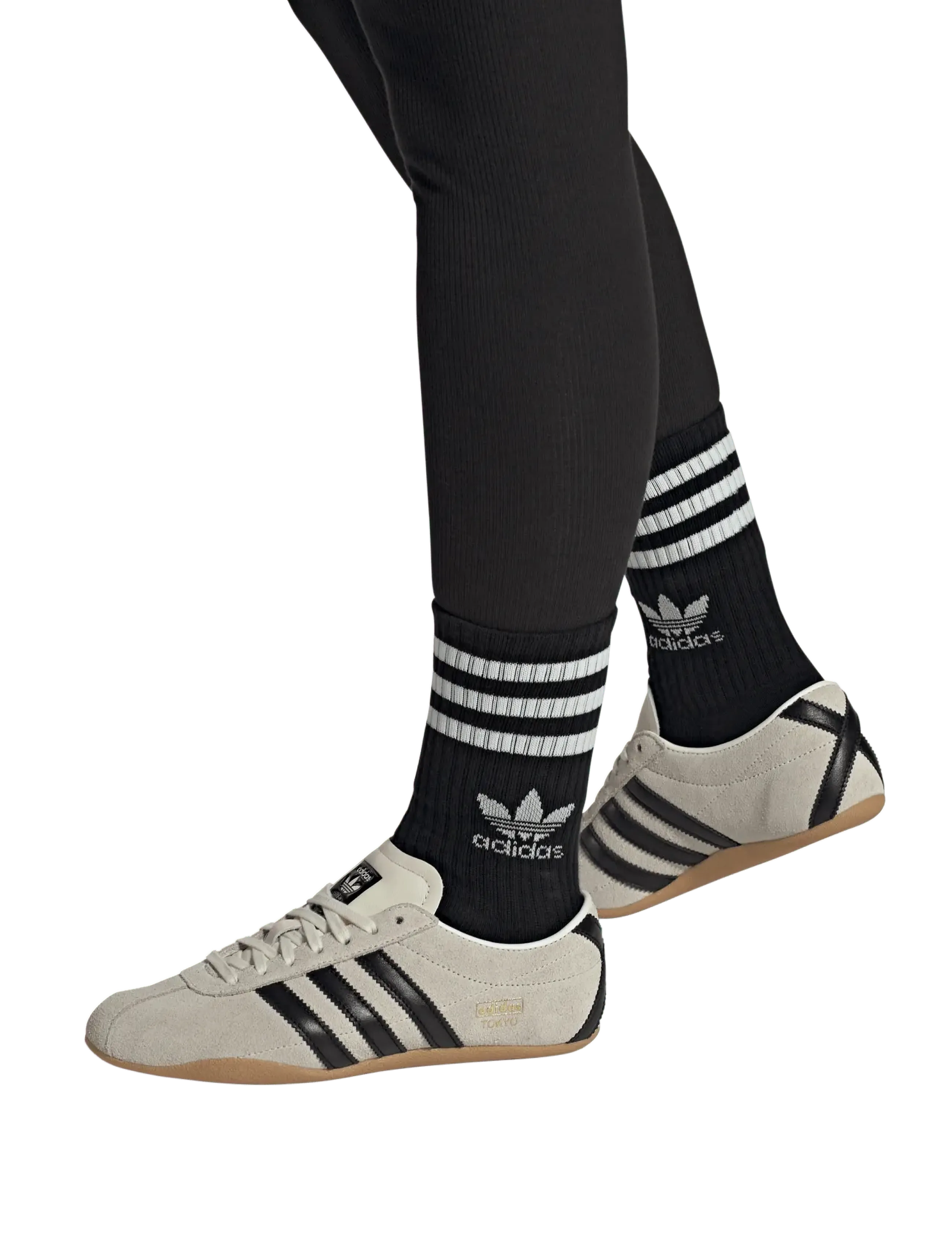 adidas Originals TOKYO W - Baskets - OWHITE/CBLACK/GOLDMT / beige