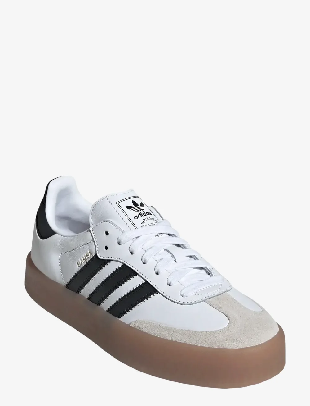 adidas Originals - SAMBAE W - niedrige sneakers - ftwwht/cblack/goldmt - 0