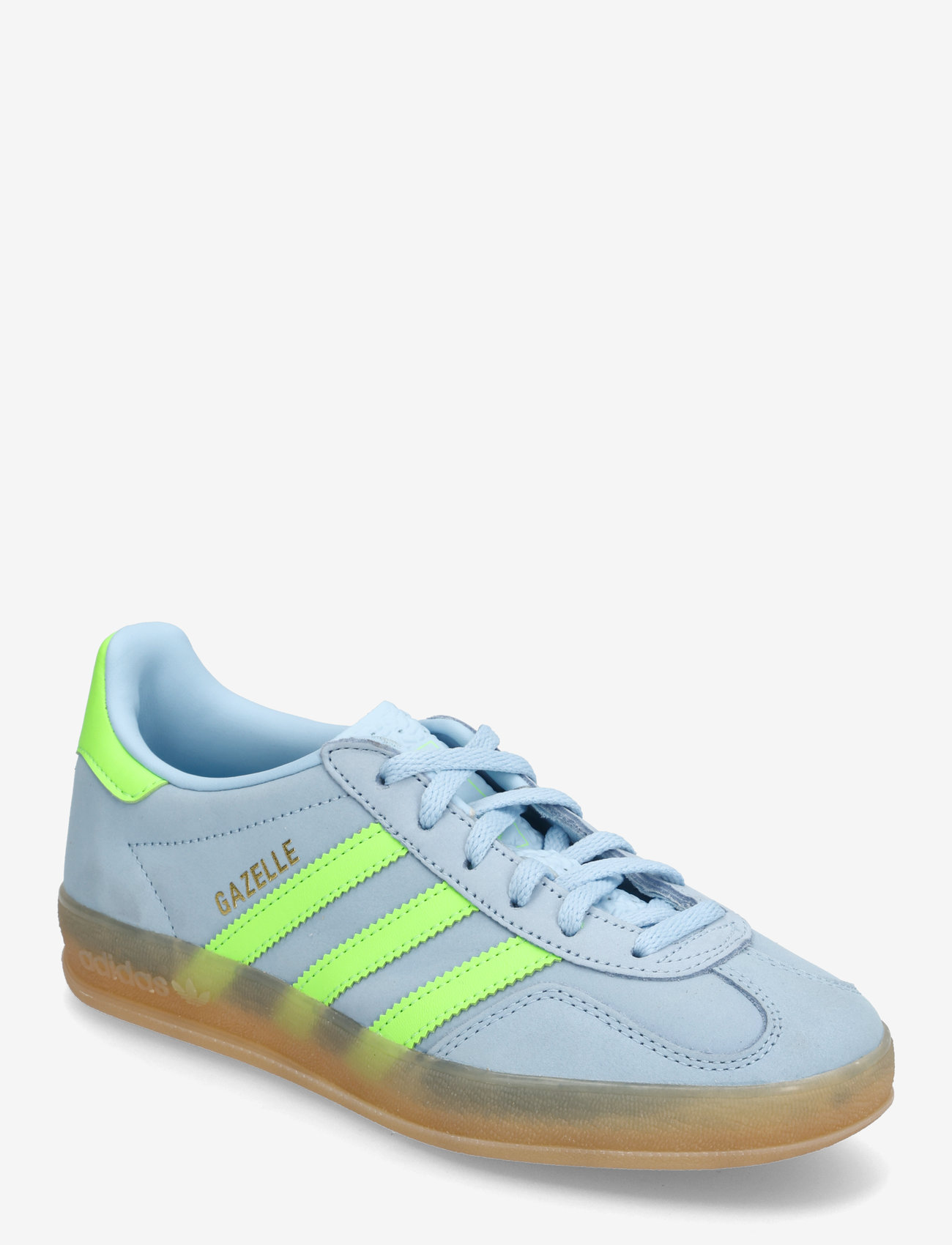 adidas Originals - GAZELLE INDOOR W - lave sneakers - clesky/sgreen/gum3 - 0