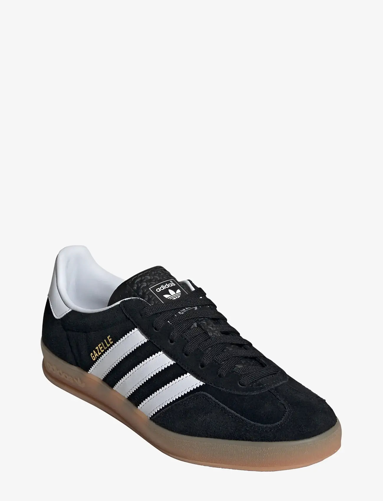 adidas Originals - GAZELLE INDOOR - lave sneakers - cblack/ftwwht/gum2 - 0