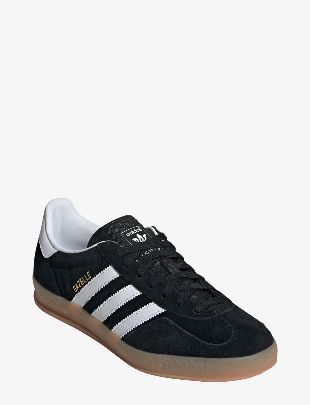 adidas Originals - GAZELLE INDOOR - low tops - cblack/ftwwht/gum2 - 0