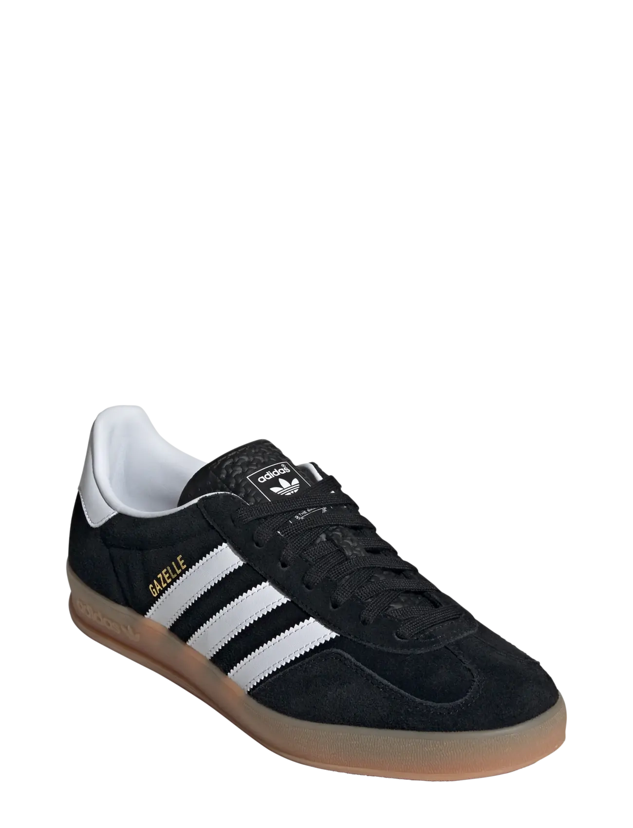 adidas Originals GAZELLE INDOOR - Kengät - CBLACK/FTWWHT/GUM2 / black