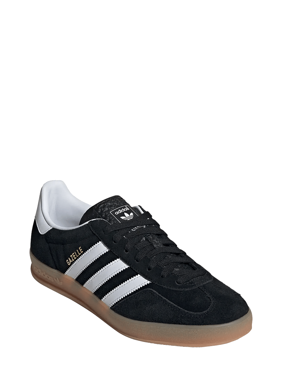 adidas Originals - GAZELLE INDOOR - niedriger schnitt - cblack/ftwwht/gum2 - 0