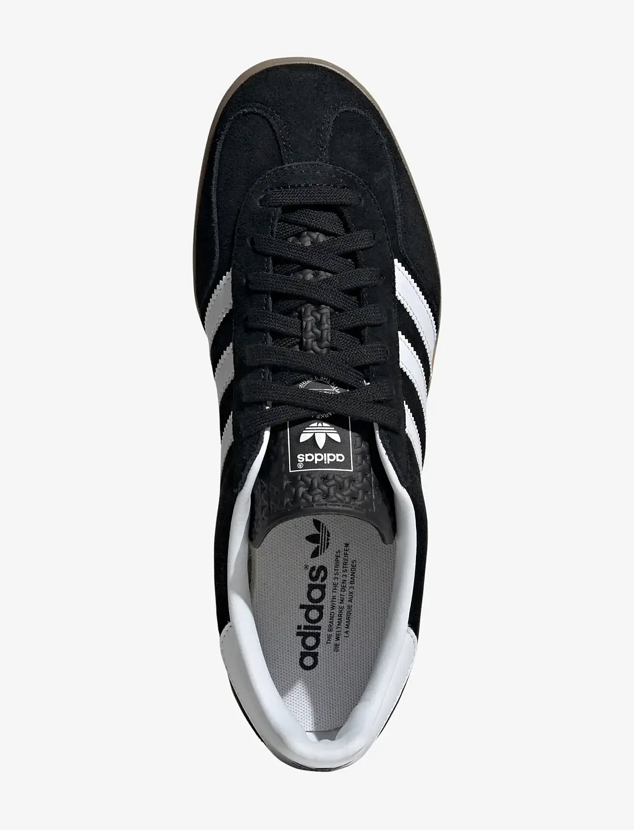 adidas Originals - GAZELLE INDOOR - lave sneakers - cblack/ftwwht/gum2 - 4