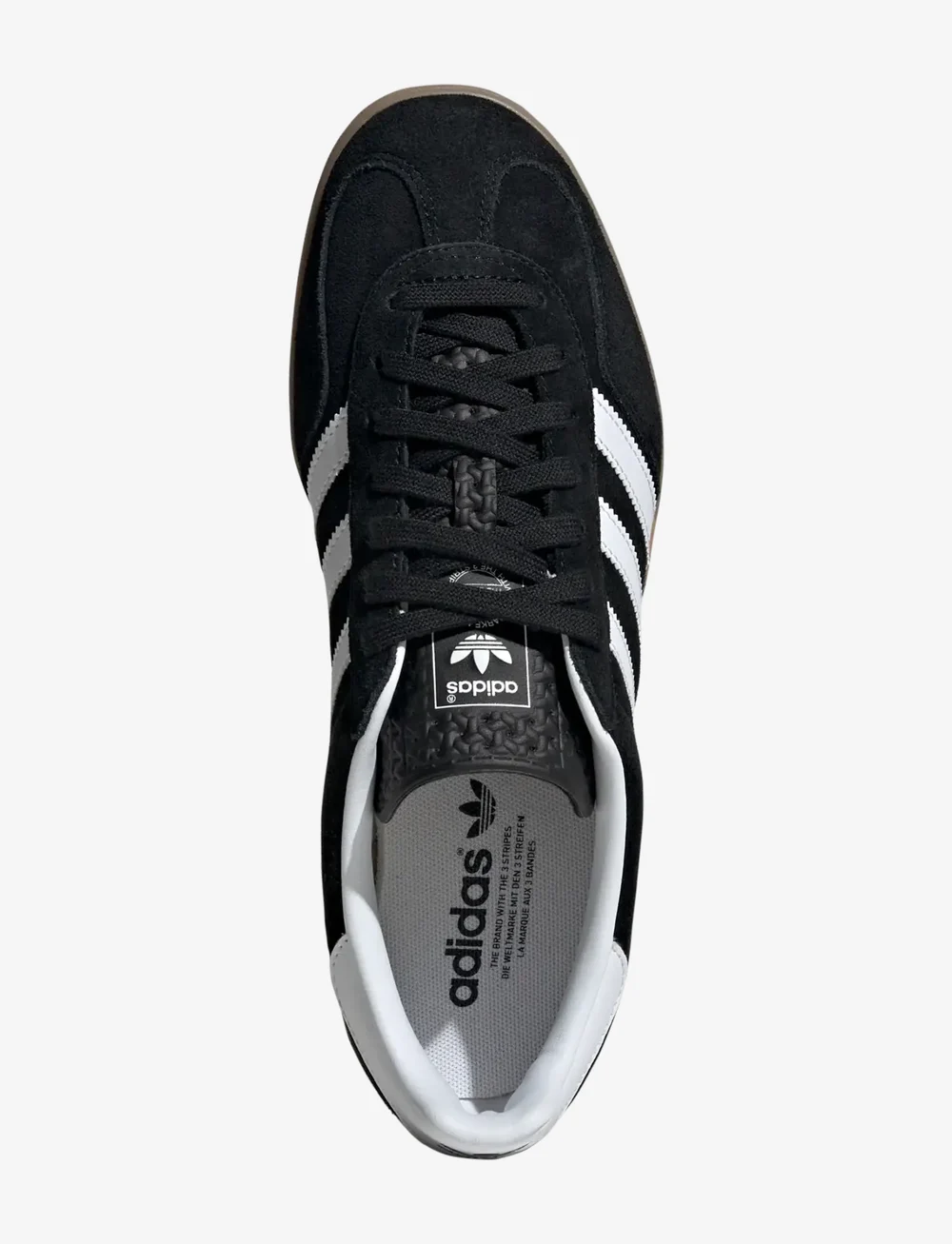 adidas Originals - GAZELLE INDOOR - low tops - cblack/ftwwht/gum2 - 4