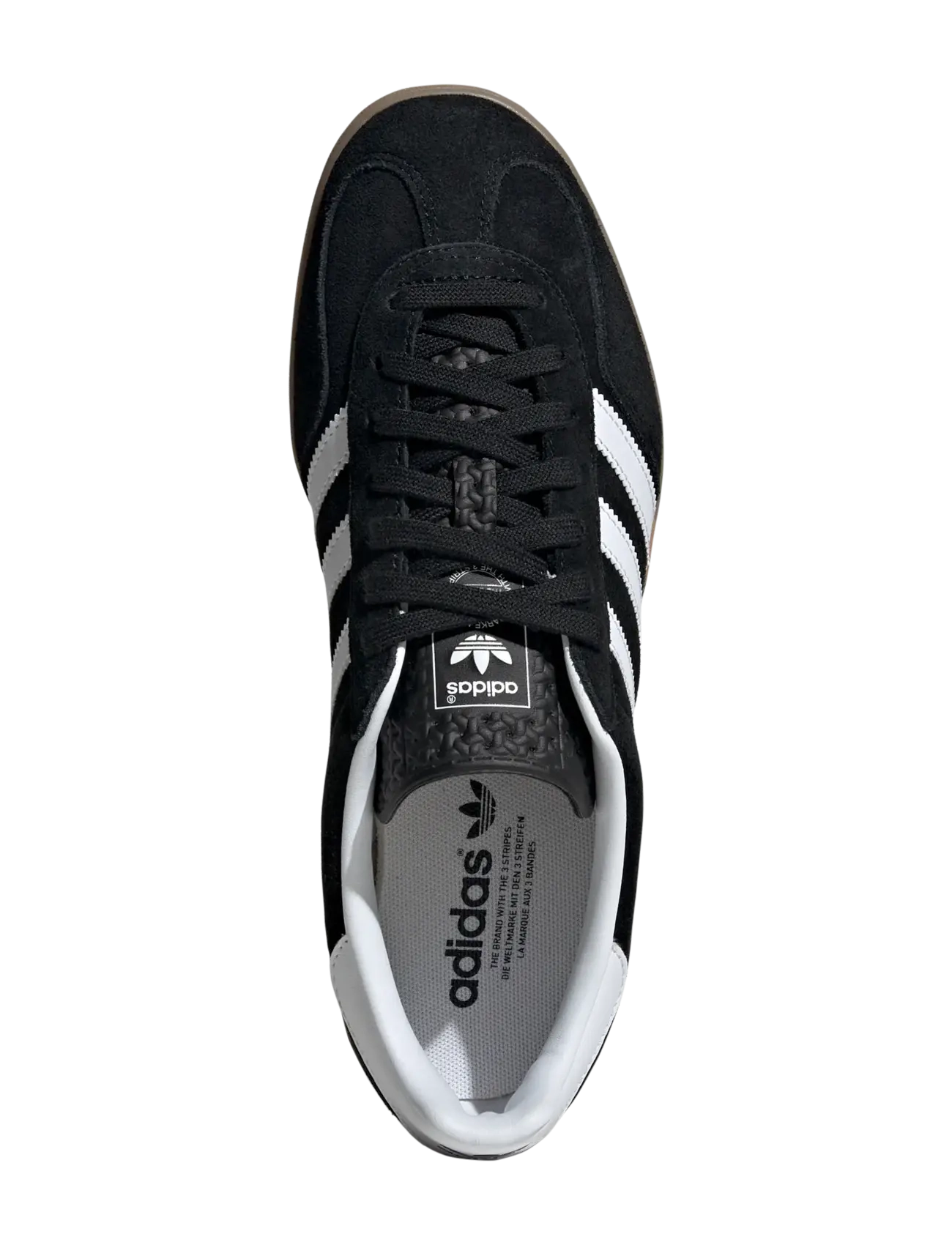 adidas Originals - GAZELLE INDOOR - lave sneakers - cblack/ftwwht/gum2 - 4