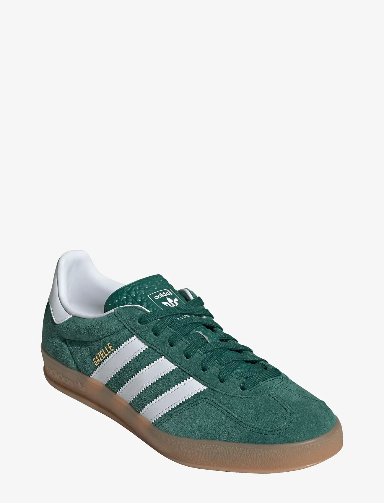 adidas Originals - GAZELLE INDOOR - låga sneakers - collgreen/ftwwht/gum2 - 0