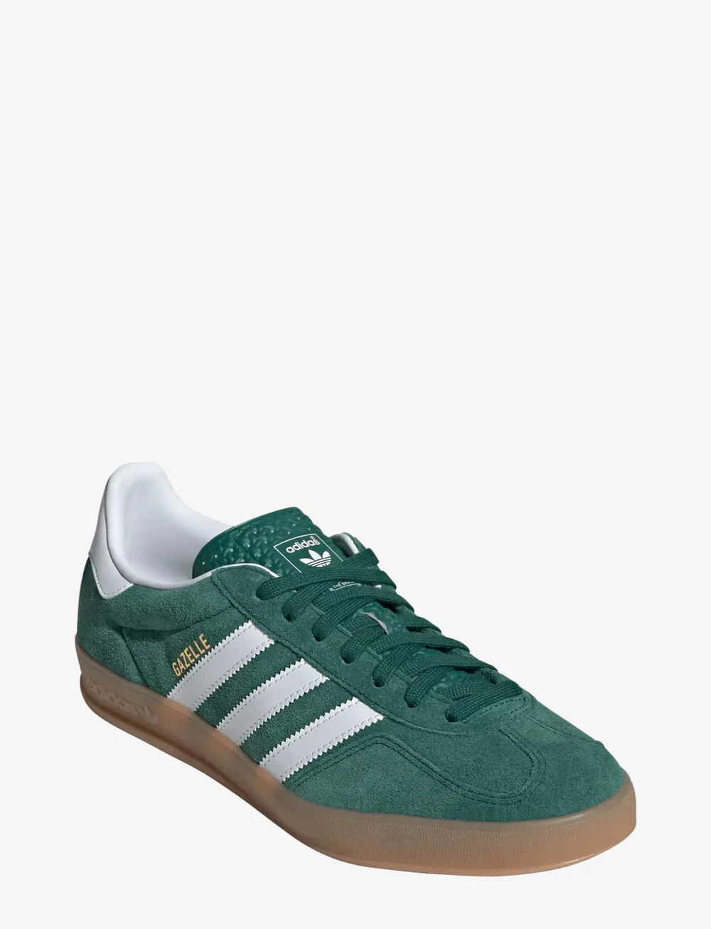 adidas Originals - GAZELLE INDOOR - low tops - collgreen/ftwwht/gum2 - 0