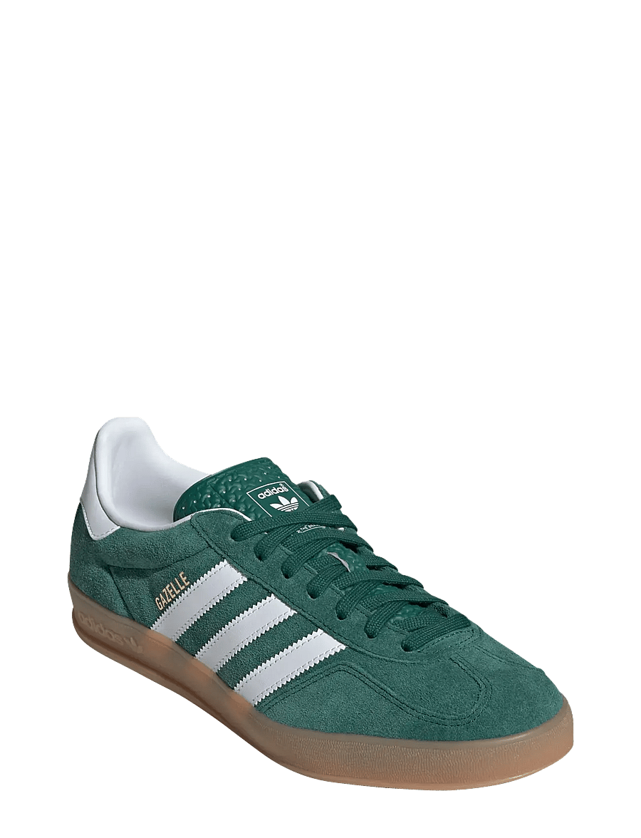 adidas Originals - GAZELLE INDOOR - niedriger schnitt - collgreen/ftwwht/gum2 - 0