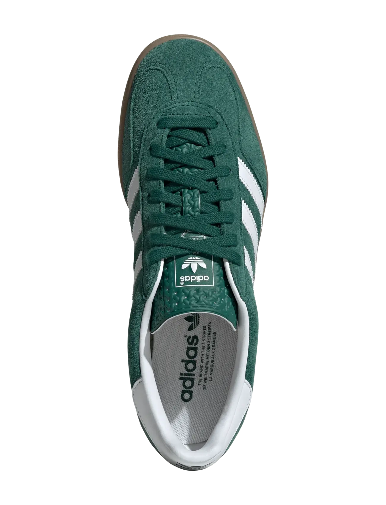 adidas Originals - GAZELLE INDOOR - lave sneakers - collgreen/ftwwht/gum2 - 4