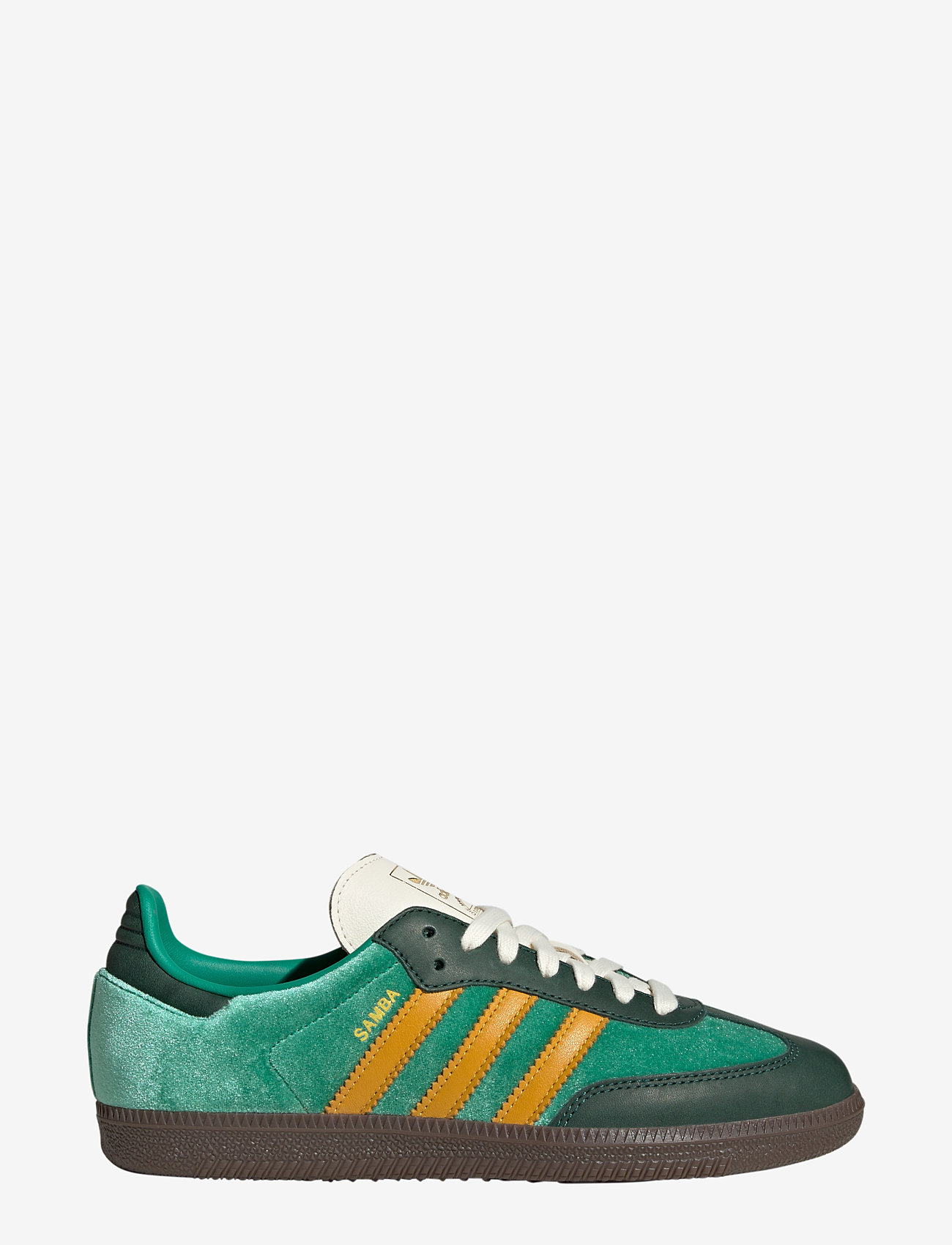 adidas Originals - SAMBA OG W - niedrige sneakers - cougrn/preyel/cgreen - 1