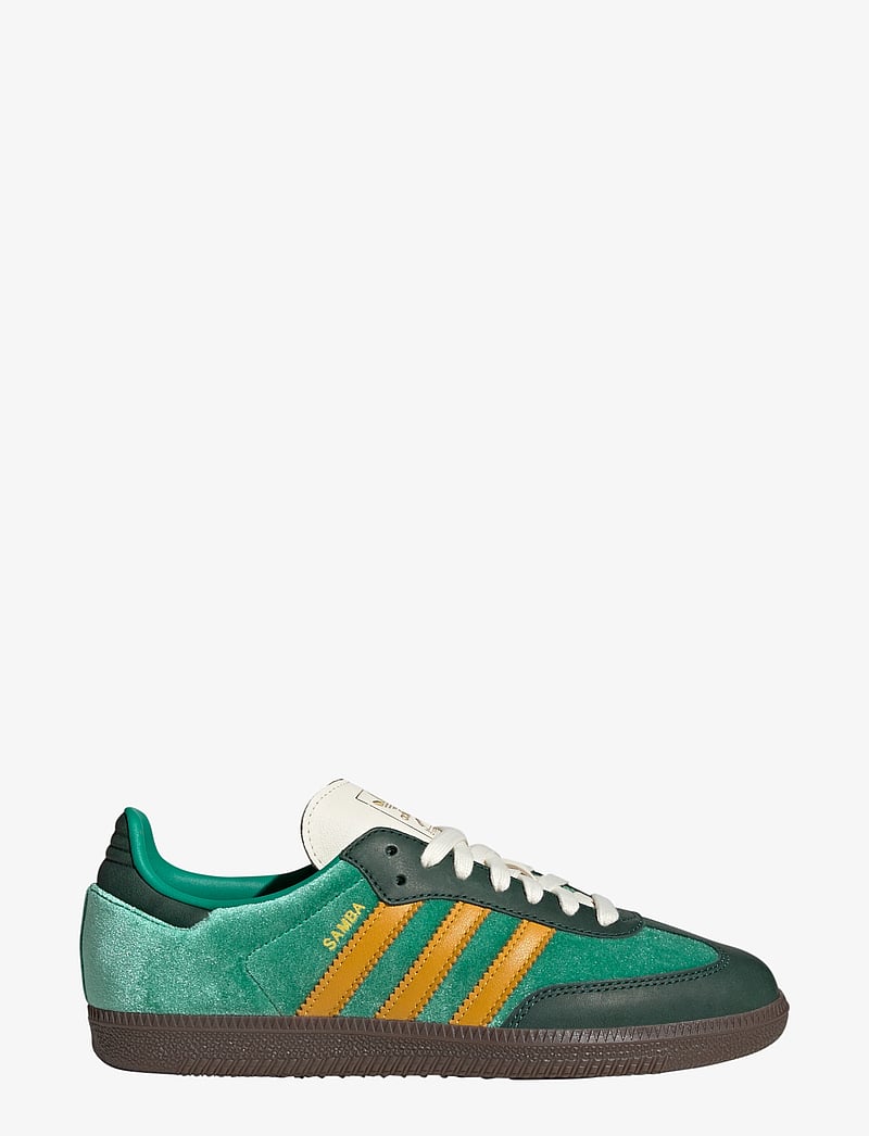 adidas Originals - SAMBA OG W - niedrige sneakers - cougrn/preyel/cgreen - 1