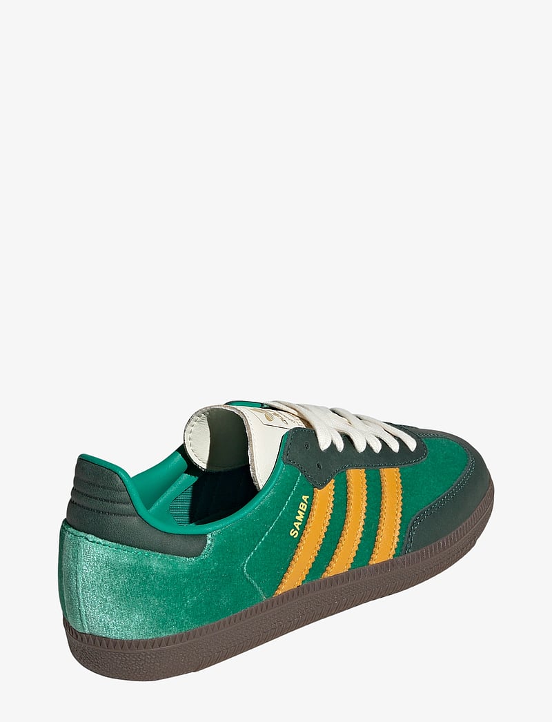 adidas Originals - SAMBA OG W - niedrige sneakers - cougrn/preyel/cgreen - 3