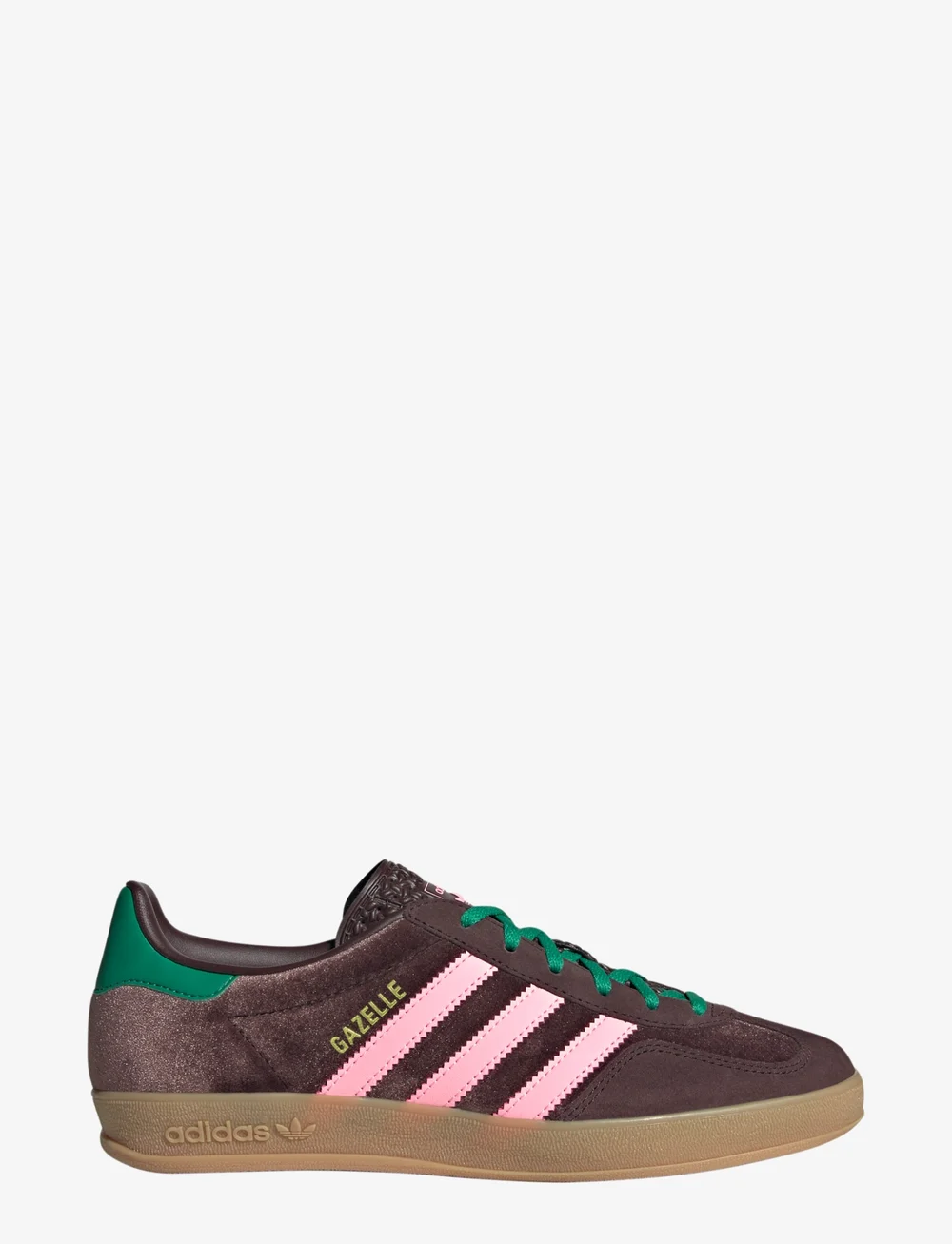 adidas Originals - GAZELLE INDOOR W - tennised - dbrown/glopnk/cougrn - 1