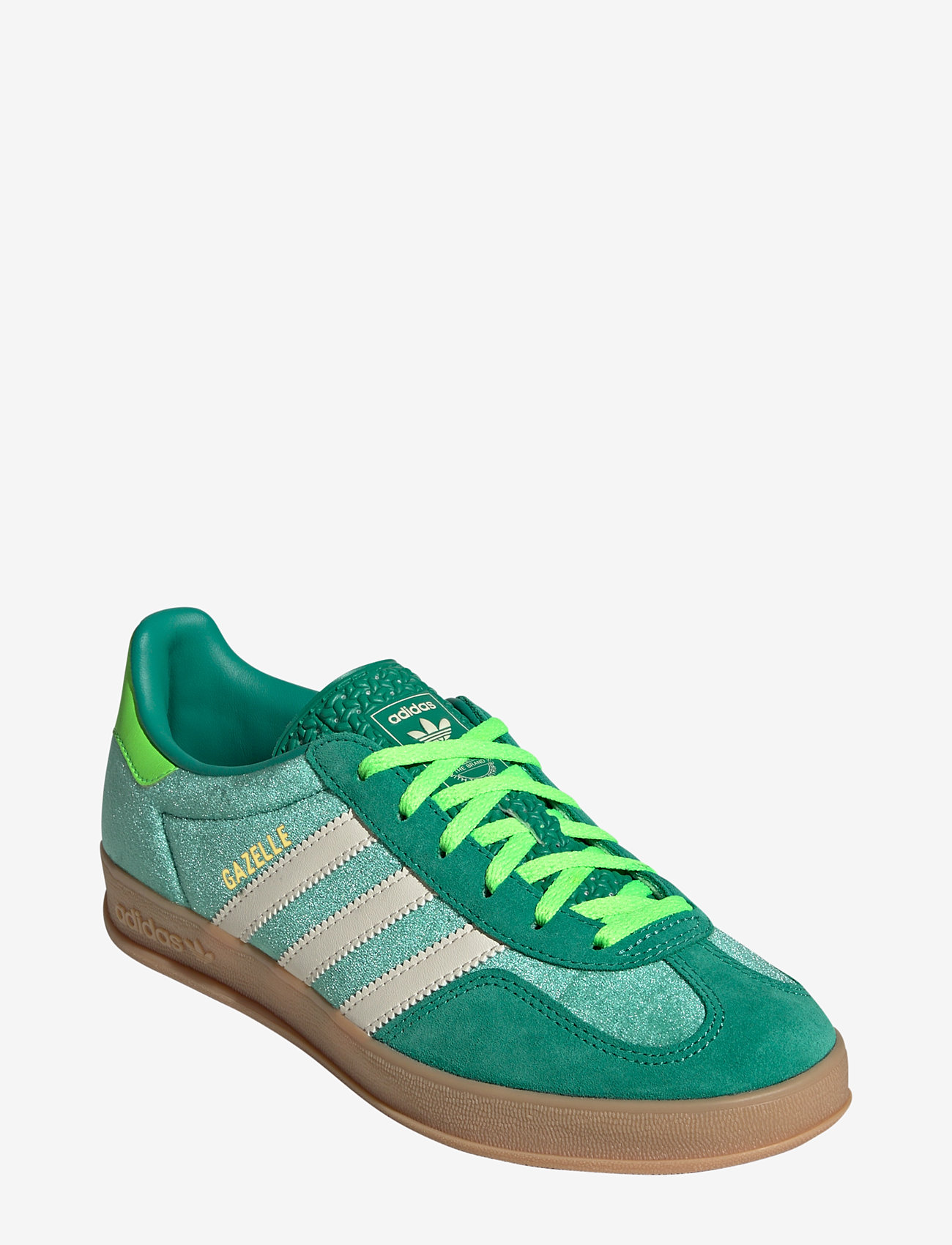 adidas Originals - GAZELLE INDOOR W - låga sneakers - secogr/crewht/sgreen - 0