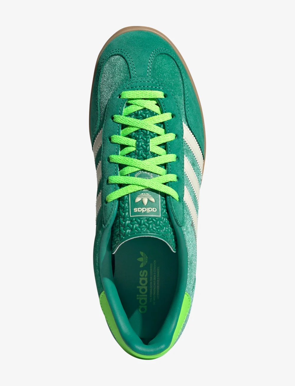 adidas Originals - GAZELLE INDOOR W - niedrige sneakers - secogr/crewht/sgreen - 3