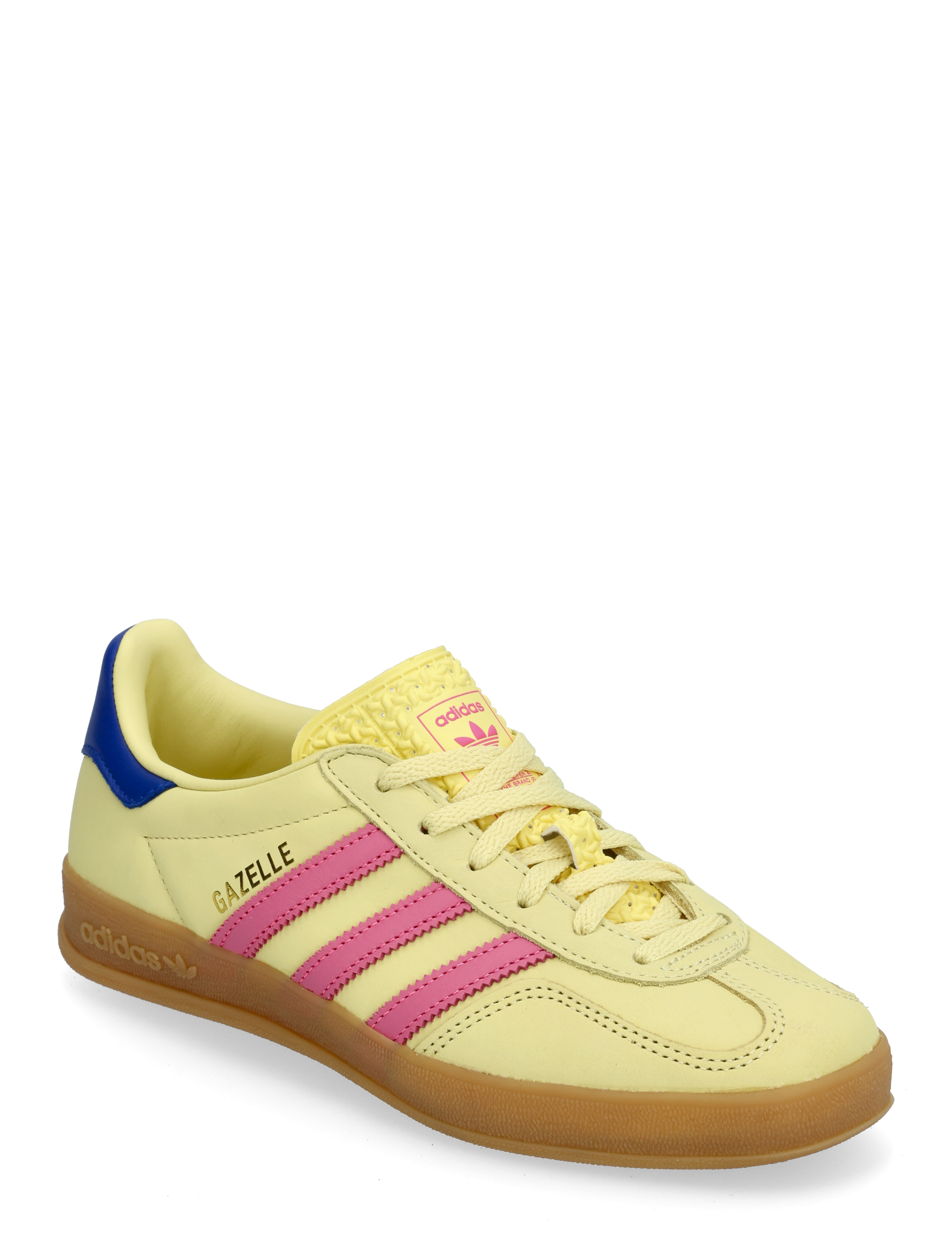 adidas Originals GAZELLE INDOOR W - adidas - POWYEL/LUCPNK/ROYBLU / yellow