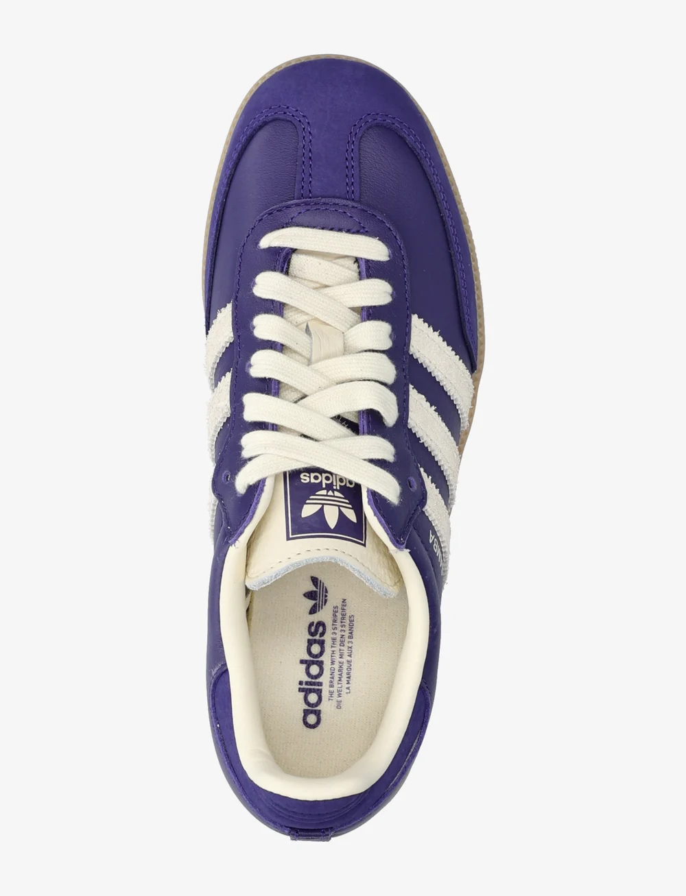 adidas Originals - SAMBA OG W - niedrige sneakers - cpurpl/crewht/gum3 - 3