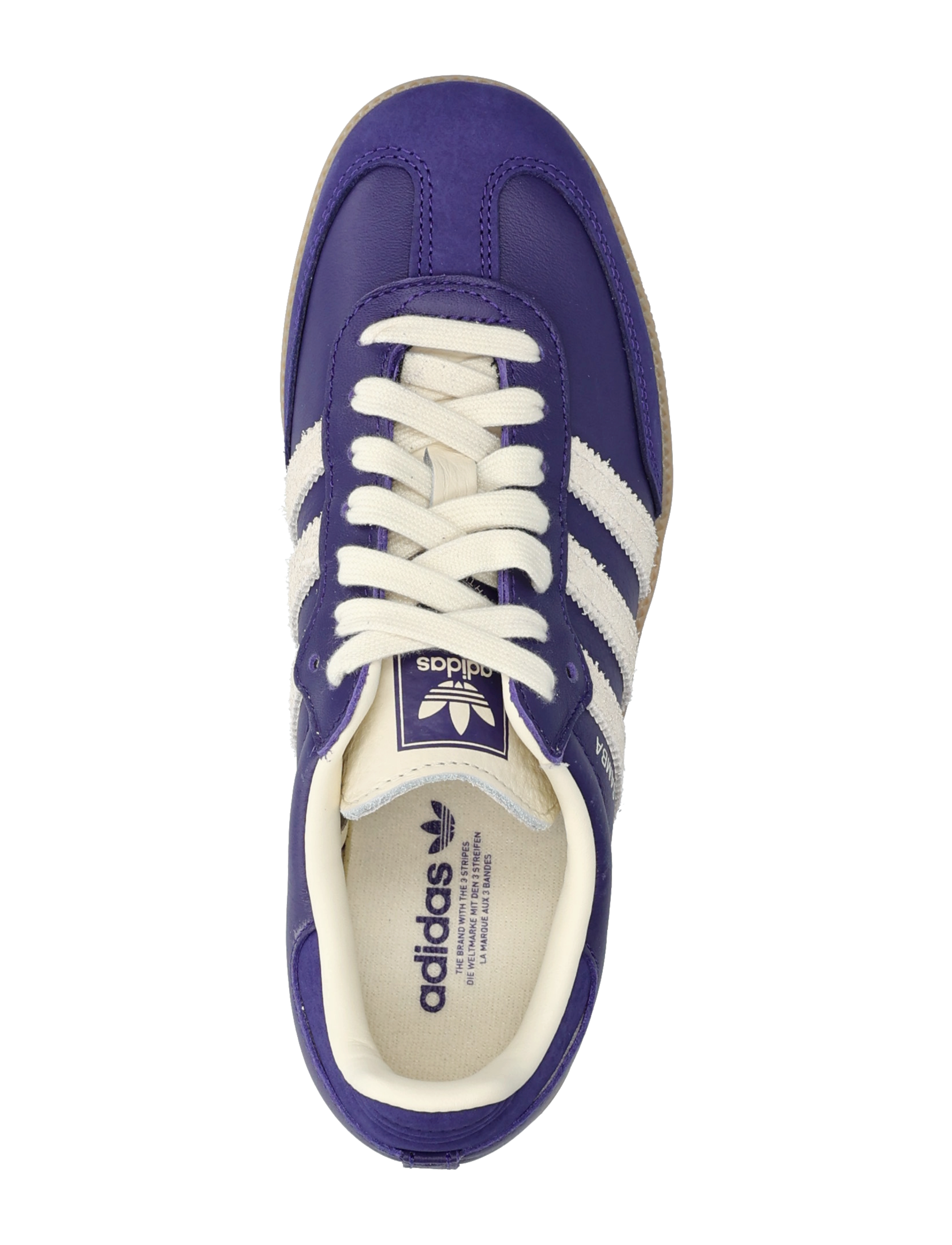 adidas Originals - SAMBA OG W - niedrige sneakers - cpurpl/crewht/gum3 - 3