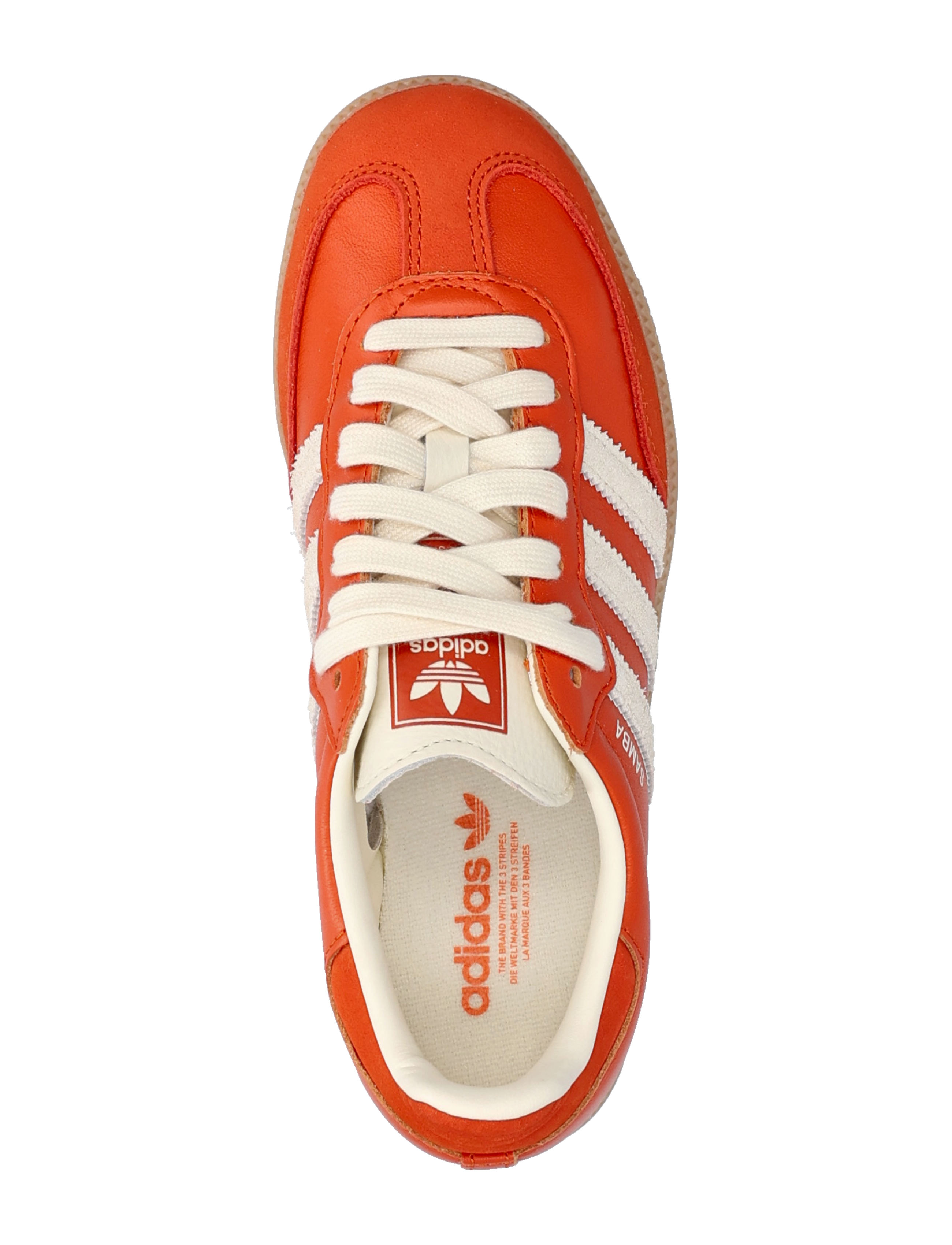 adidas Originals - SAMBA OG W - sneakers med lav ankel - corang/crewht/gum3 - 3