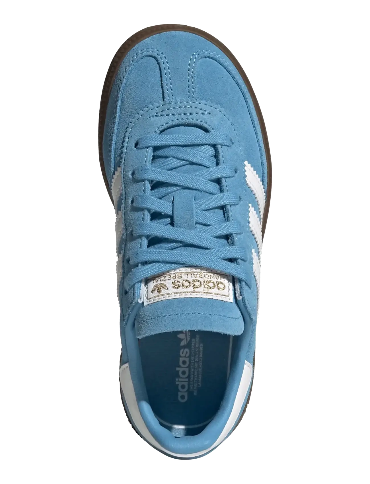 adidas Originals - HANDBALL SPEZIAL C - lave sneakers - ltblue/ftwwht/gum5 - 4