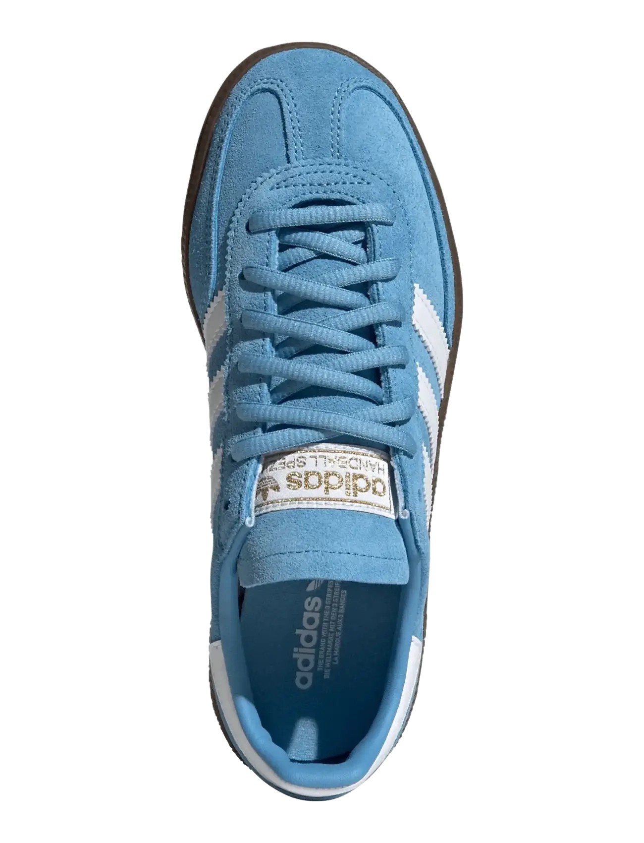 adidas Originals - HANDBALL SPEZIAL J - lave sneakers - ltblue/ftwwht/gum5 - 4