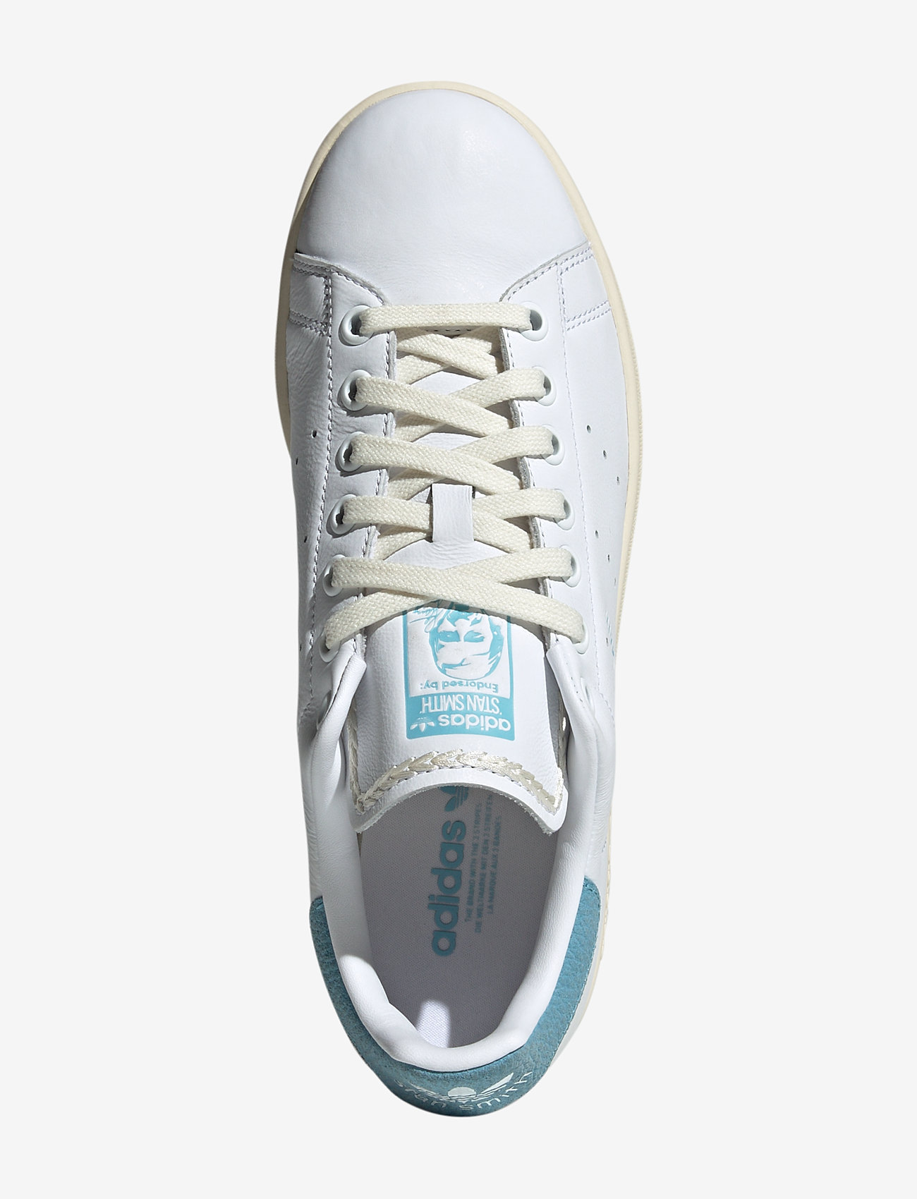 adidas Originals - STAN SMITH W - niedrige sneakers - ftwwht/preblu/crewht - 4