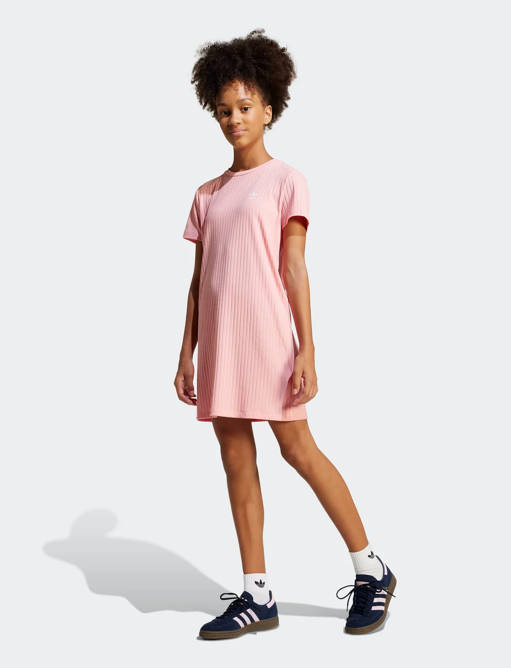 adidas Originals - RIB DRESS - kortærmede hverdagskjoler - sepisp - 0