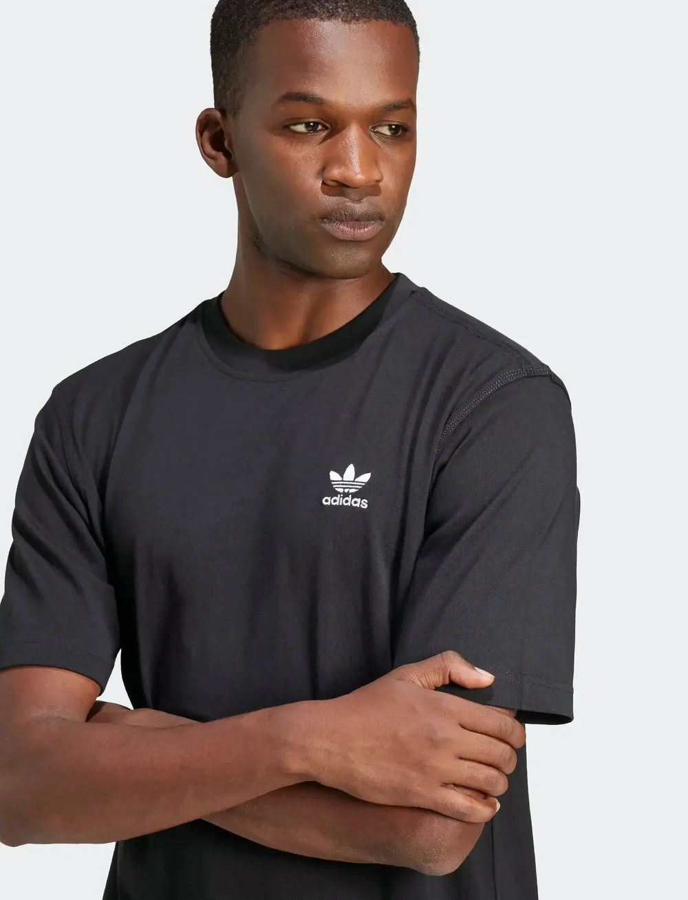 adidas Originals - TREFOIL ESS TEE - tops & t-shirts - black - 2