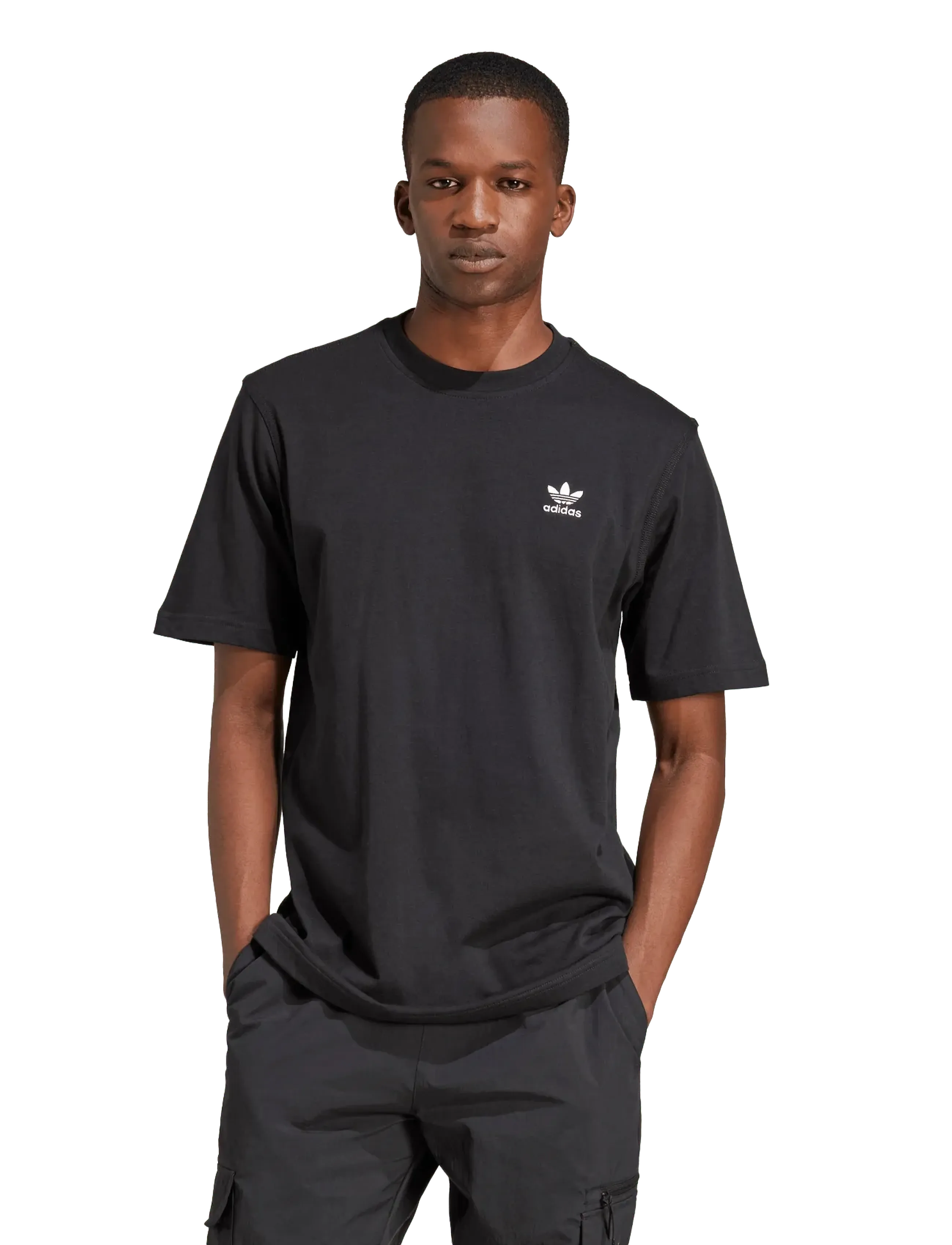 adidas Originals - TREFOIL ESS TEE - topi un t-krekli - black - 2