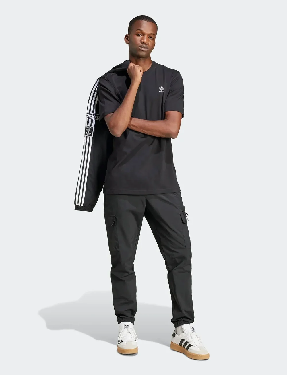 adidas Originals - TREFOIL ESS TEE - tops & t-shirts - black - 3